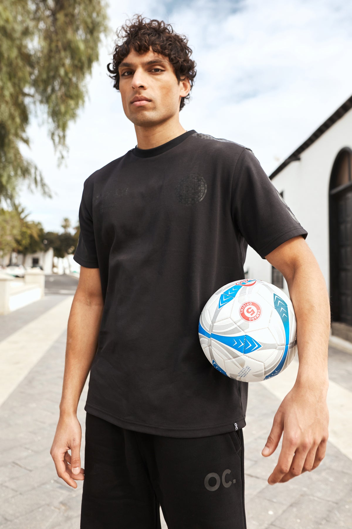 Football T-shirt Jet Black