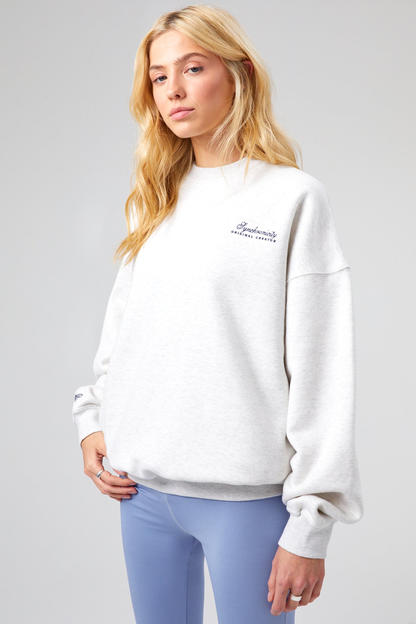 Synchronicity Sweatshirt - White Marl