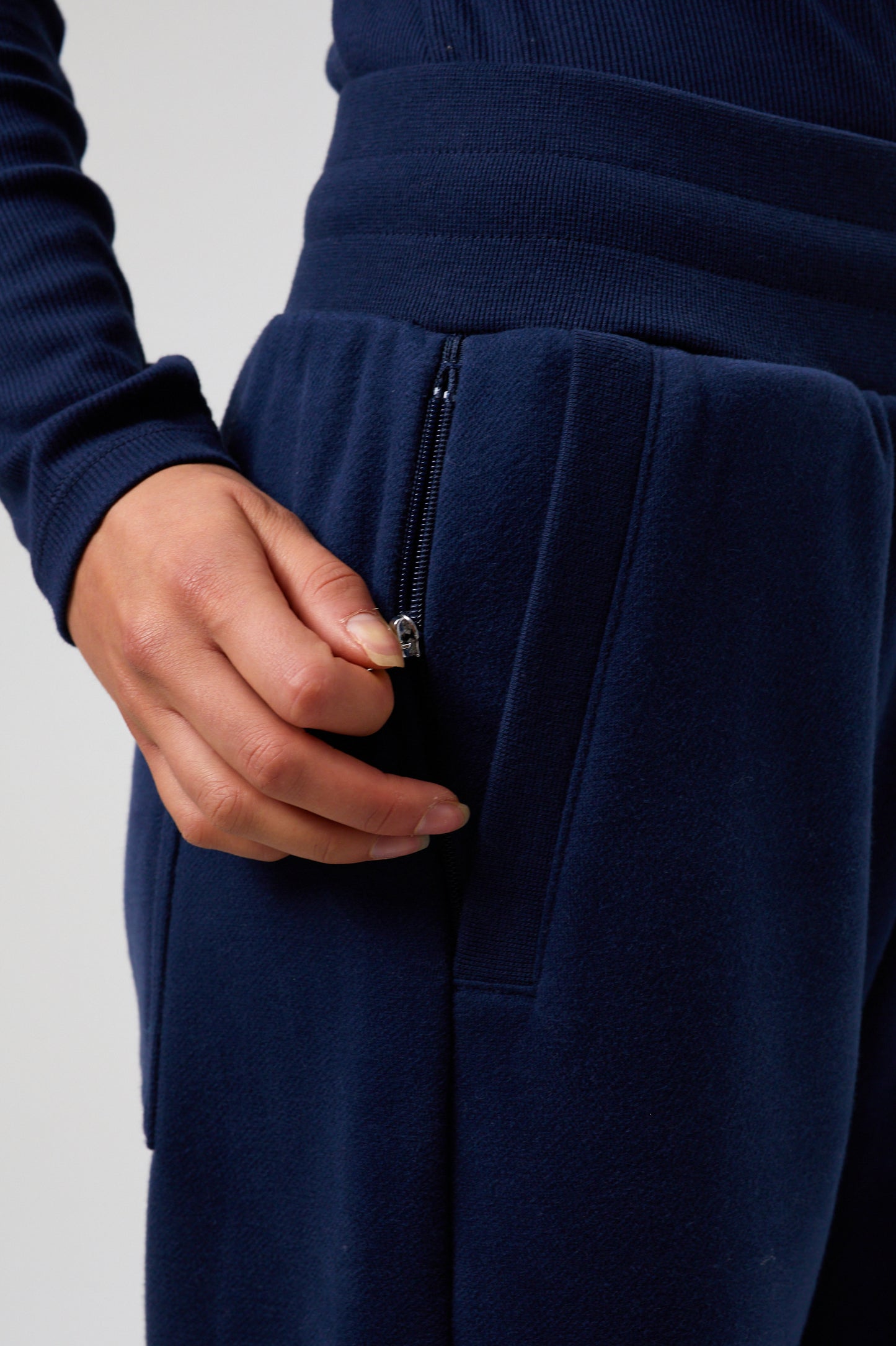 Joy Wide Leg Joggers - Midnight Blue