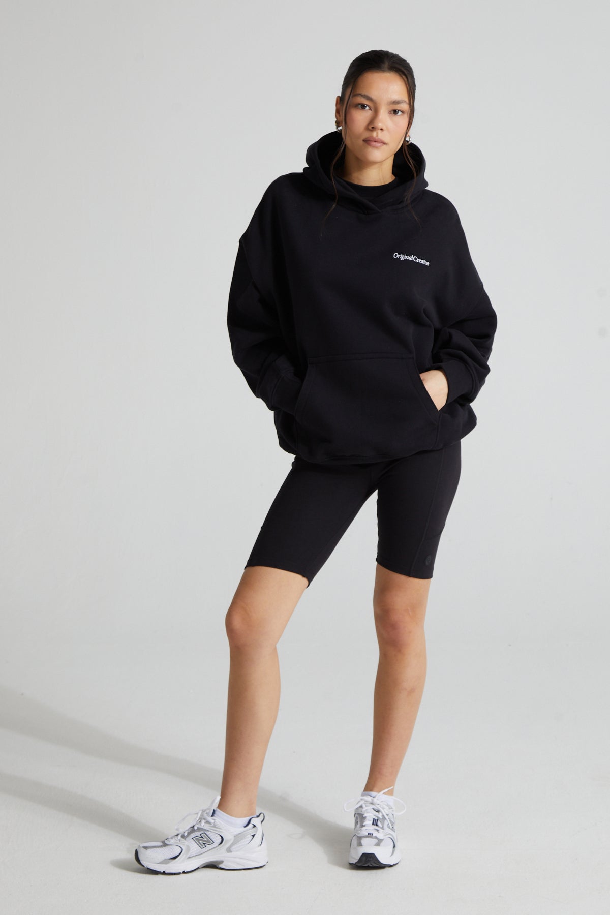 Slouchy Hoodie - Jet Black