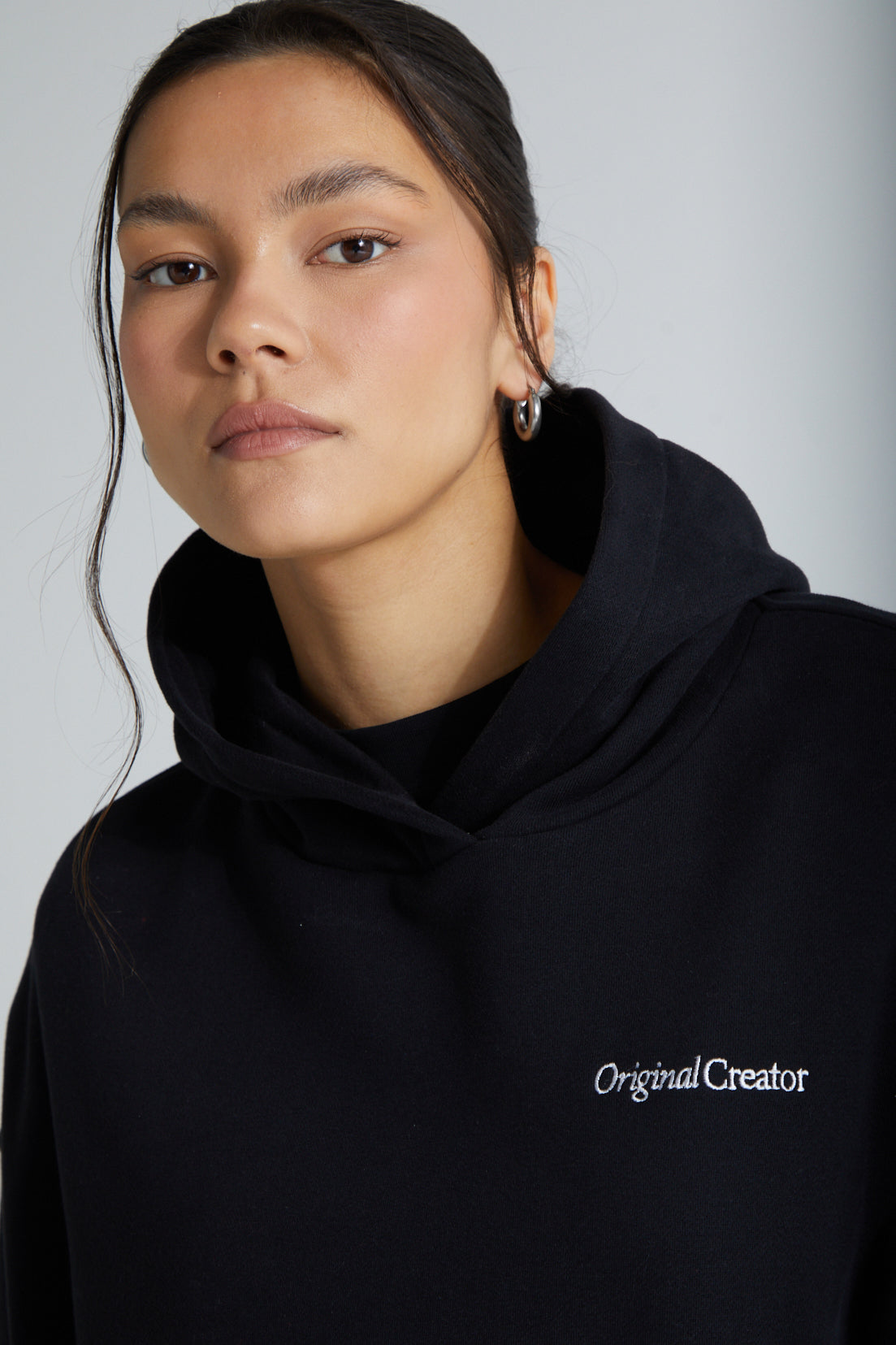 Slouchy Hoodie - Jet Black