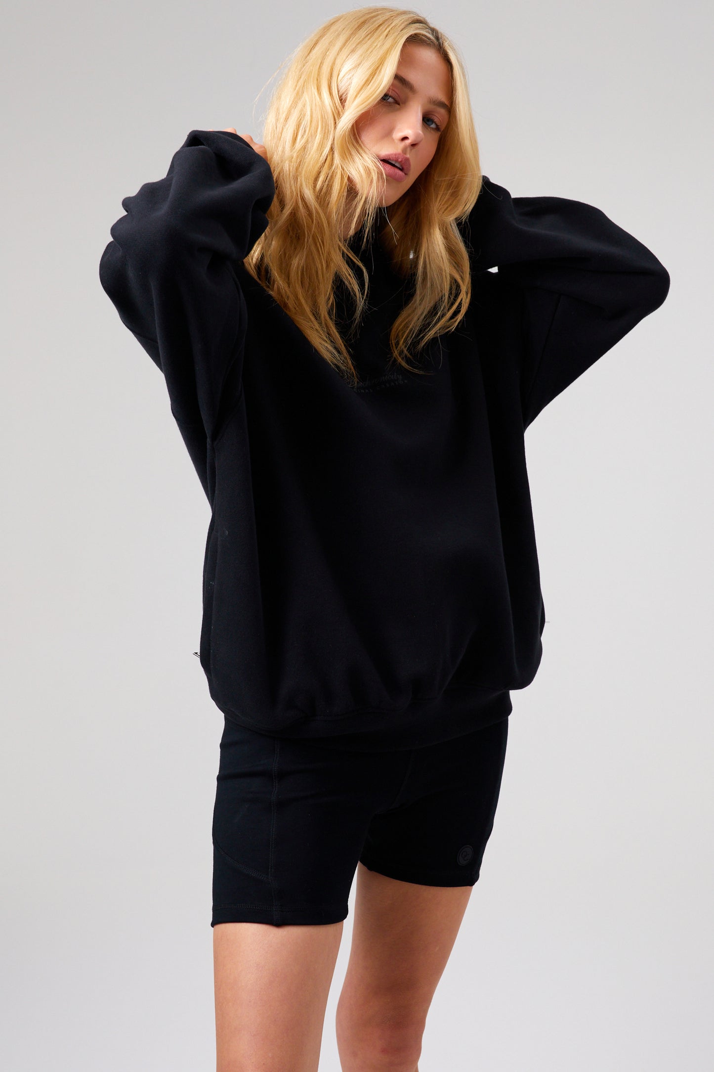 Flower Hoodie - Jet Black