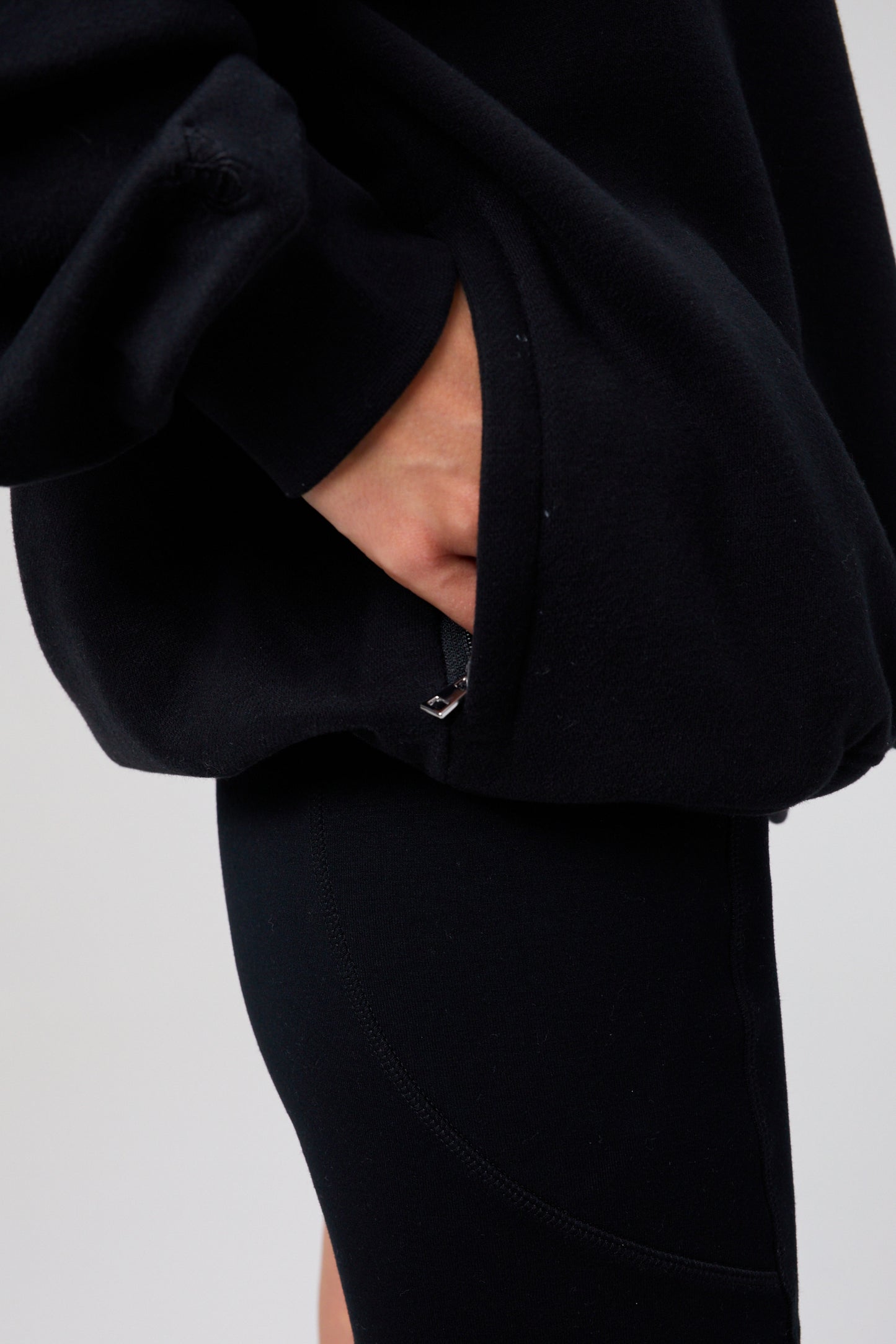 Flower Hoodie - Jet Black