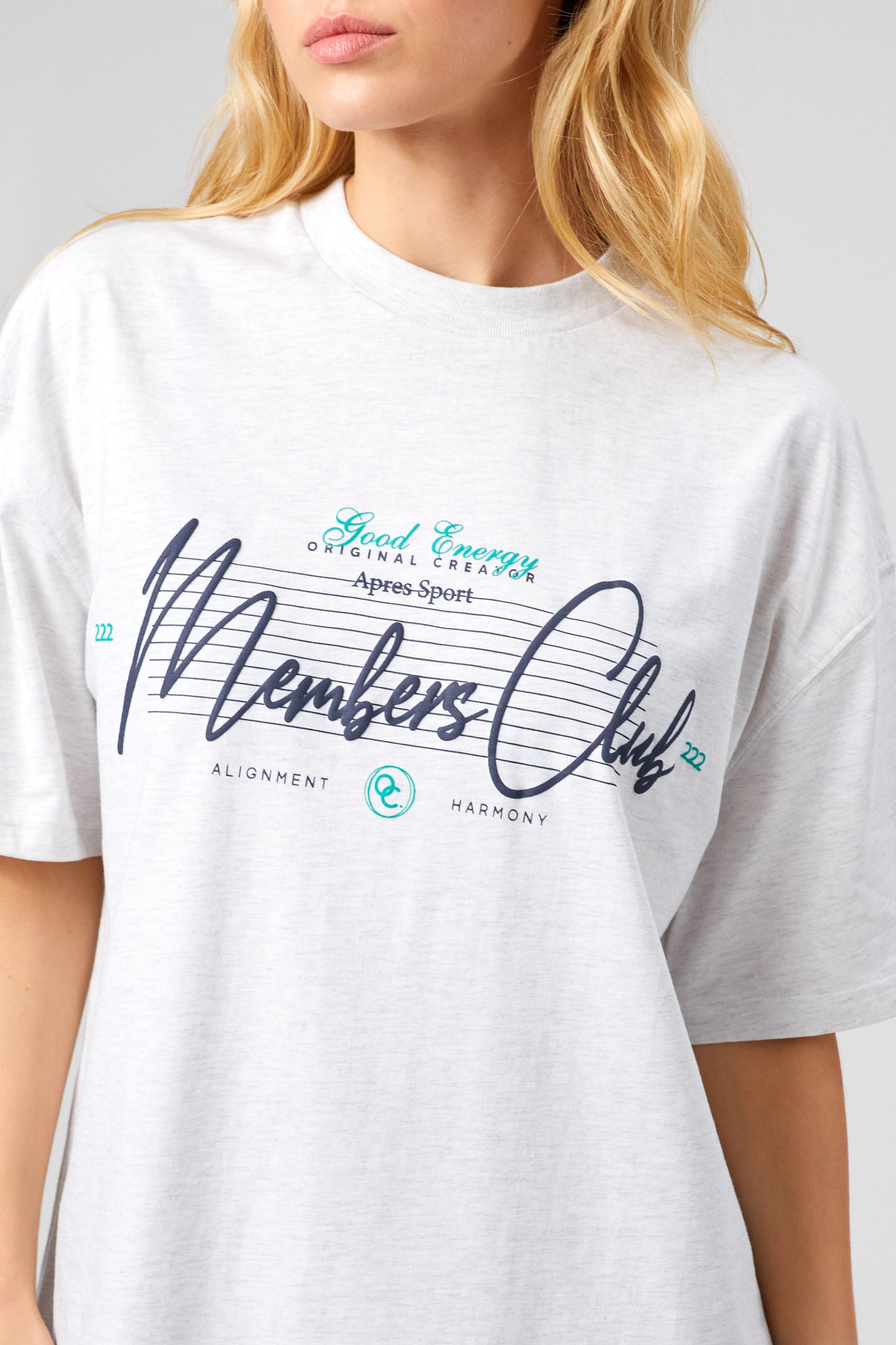 Members Club T-shirt - White Marl