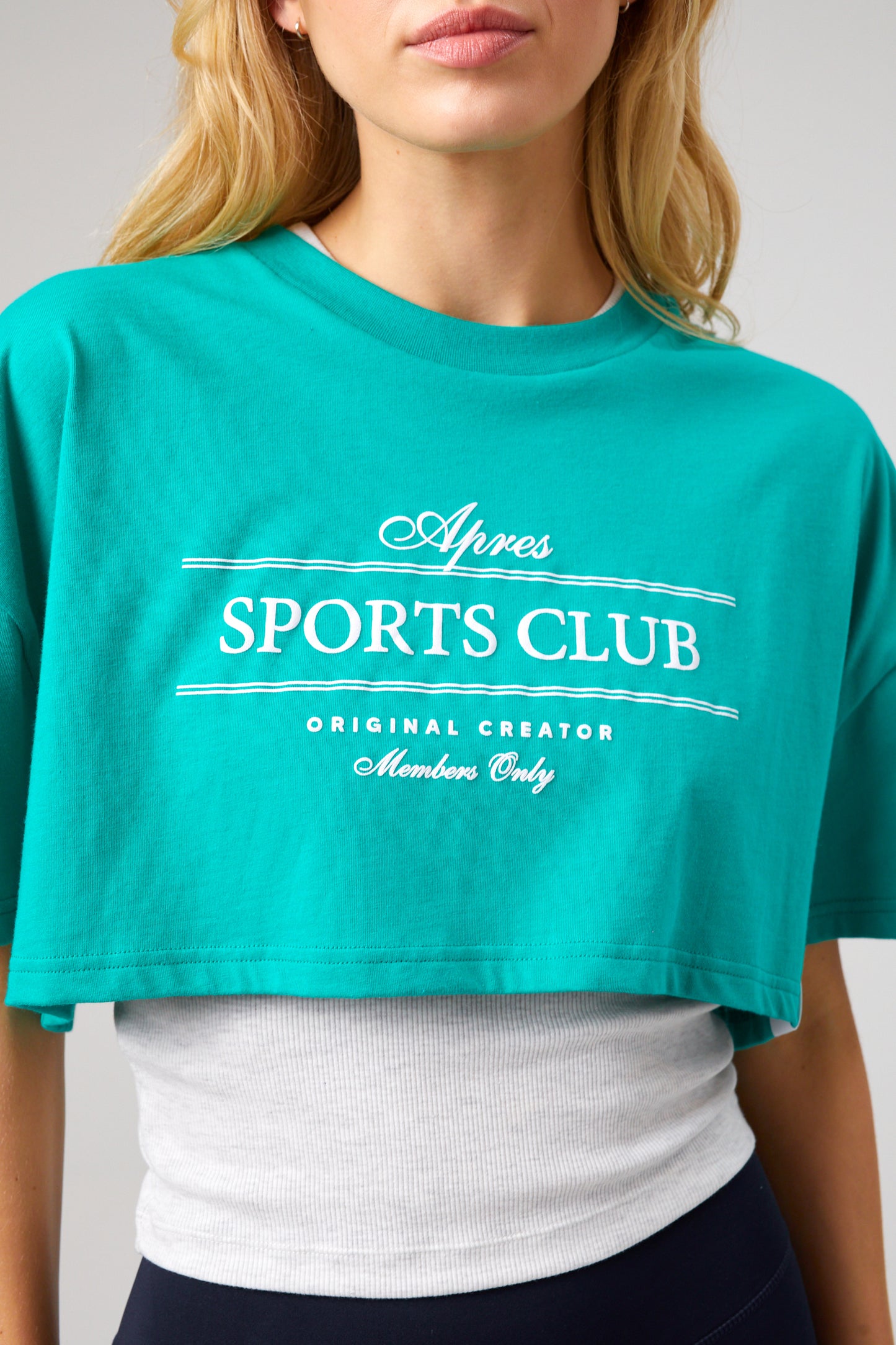 Club Crop T-shirt - Tennis Green