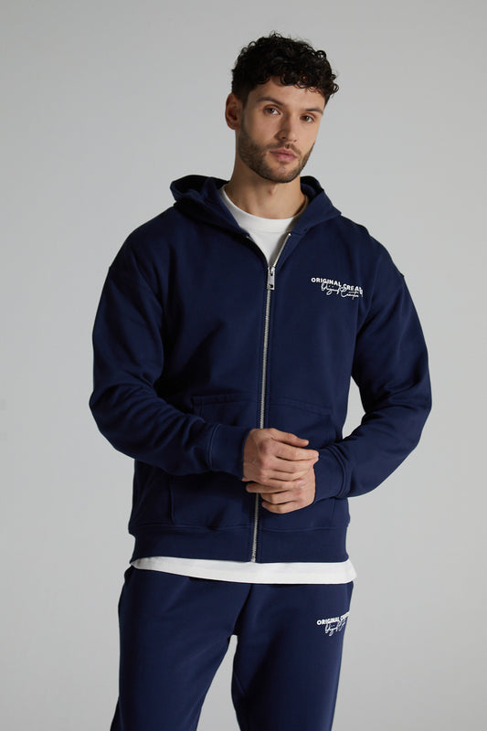 Original Zip Hoodie - Midnight Blue