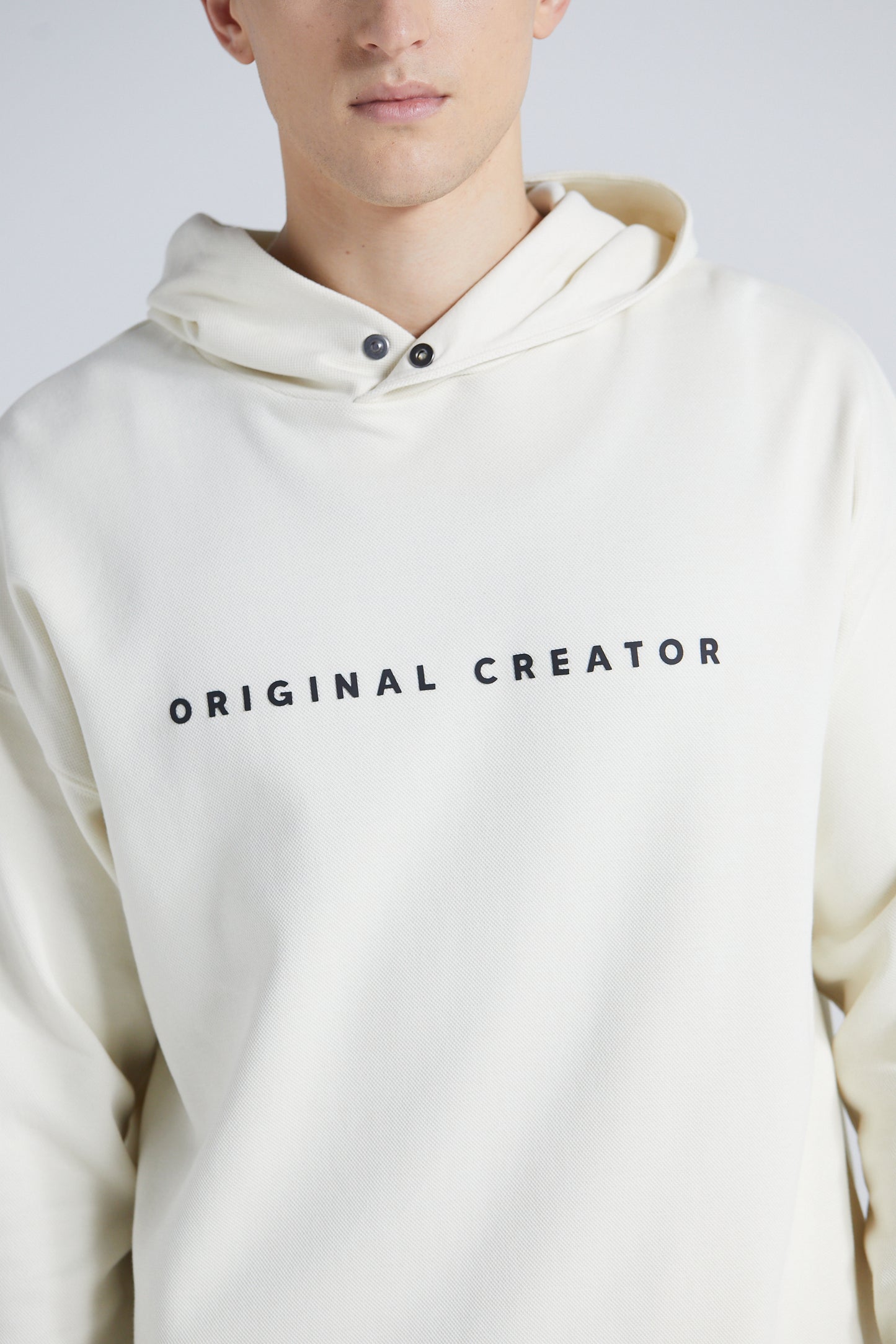 Wu Wei Pique Hoodie - Off White