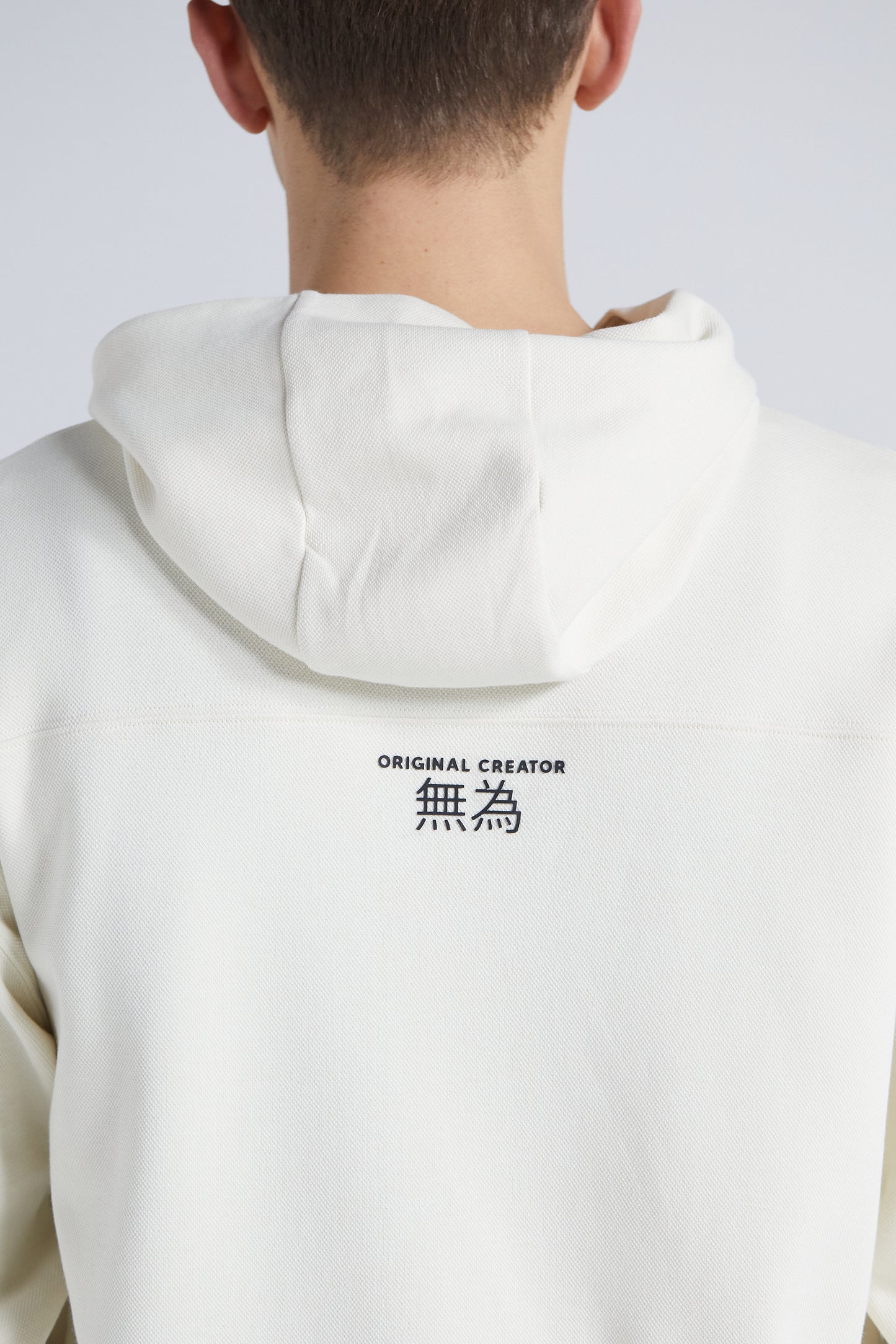 Wu Wei Pique Hoodie - Off White
