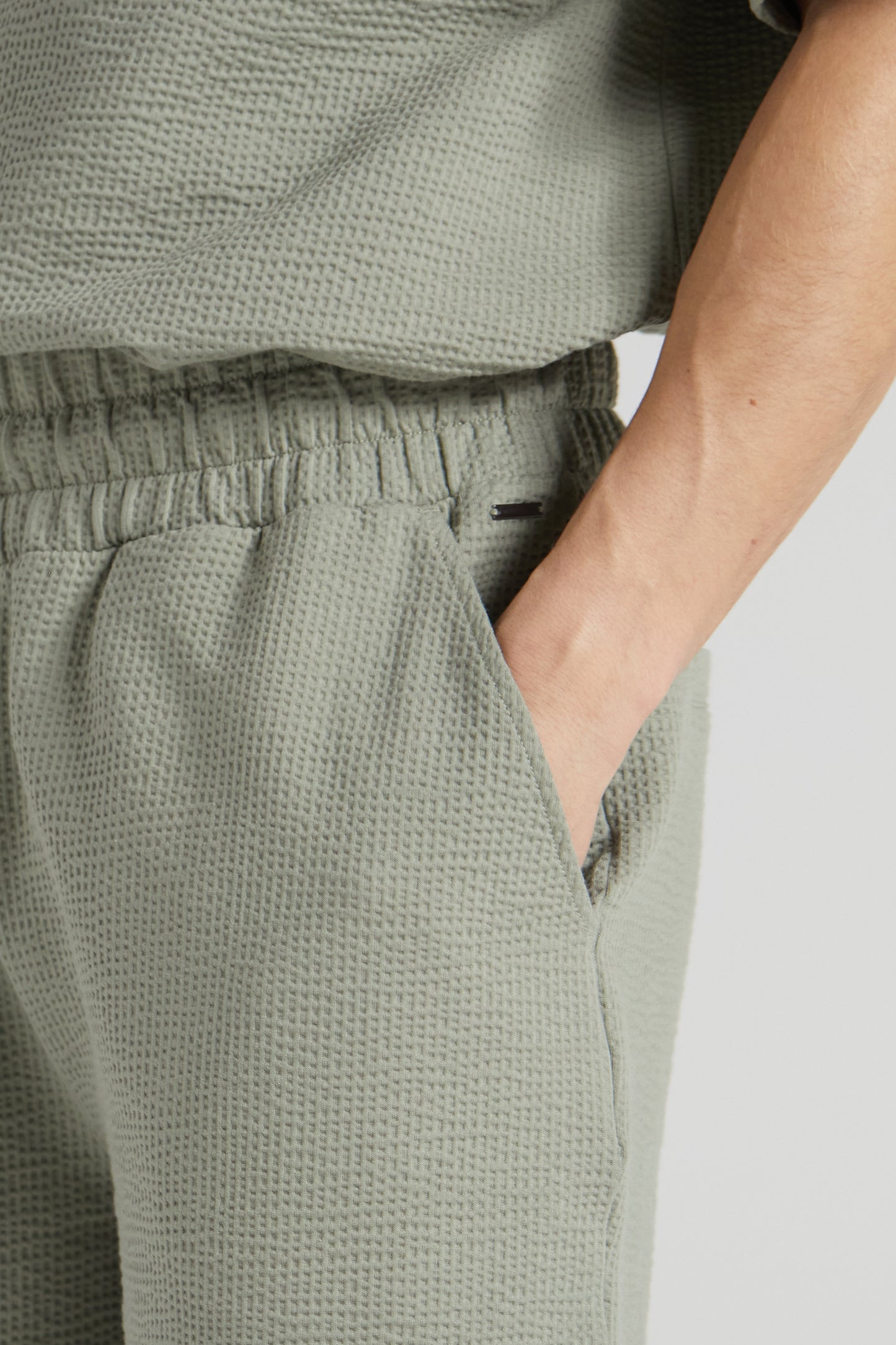 Slouchy Basketball Shorts - Slate Green
