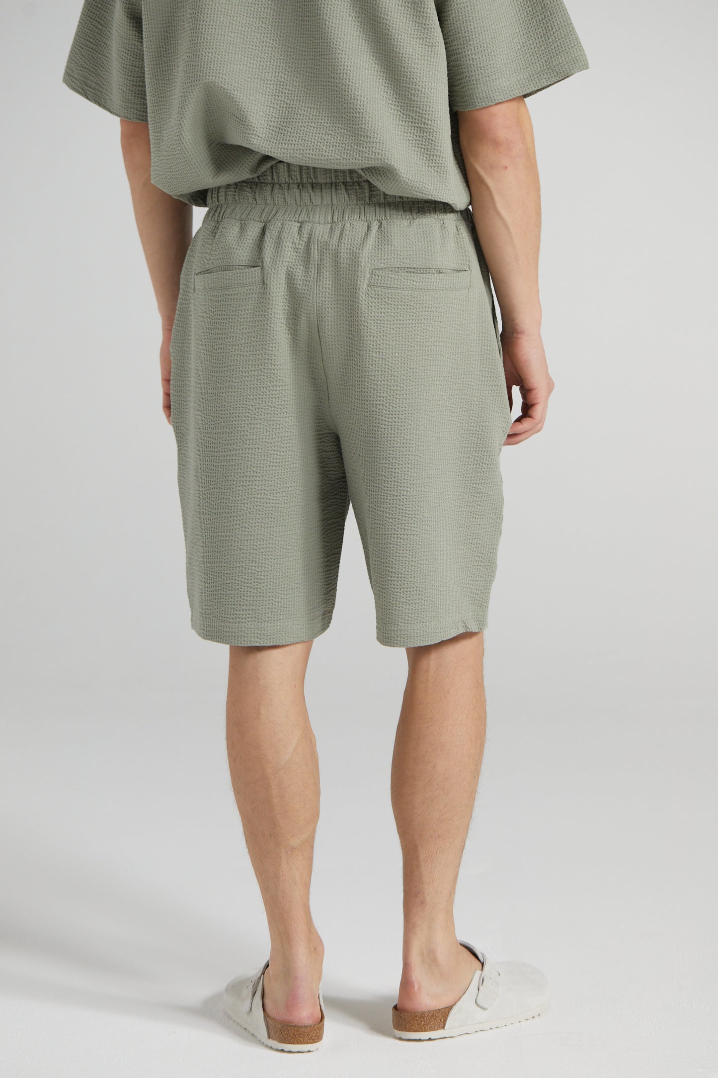 Slouchy Basketball Shorts - Slate Green