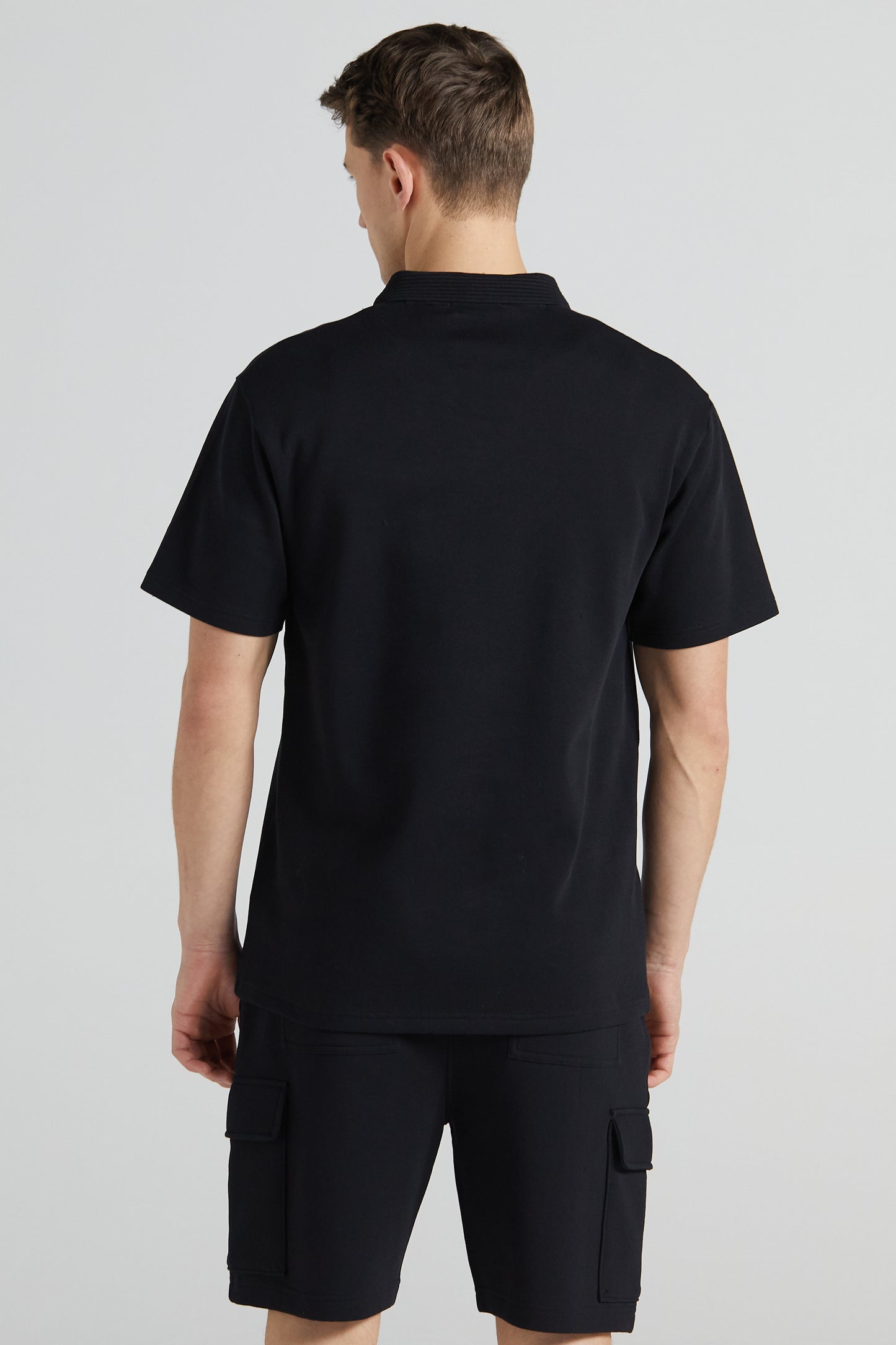 Pique Polo Shirt - Jet Black