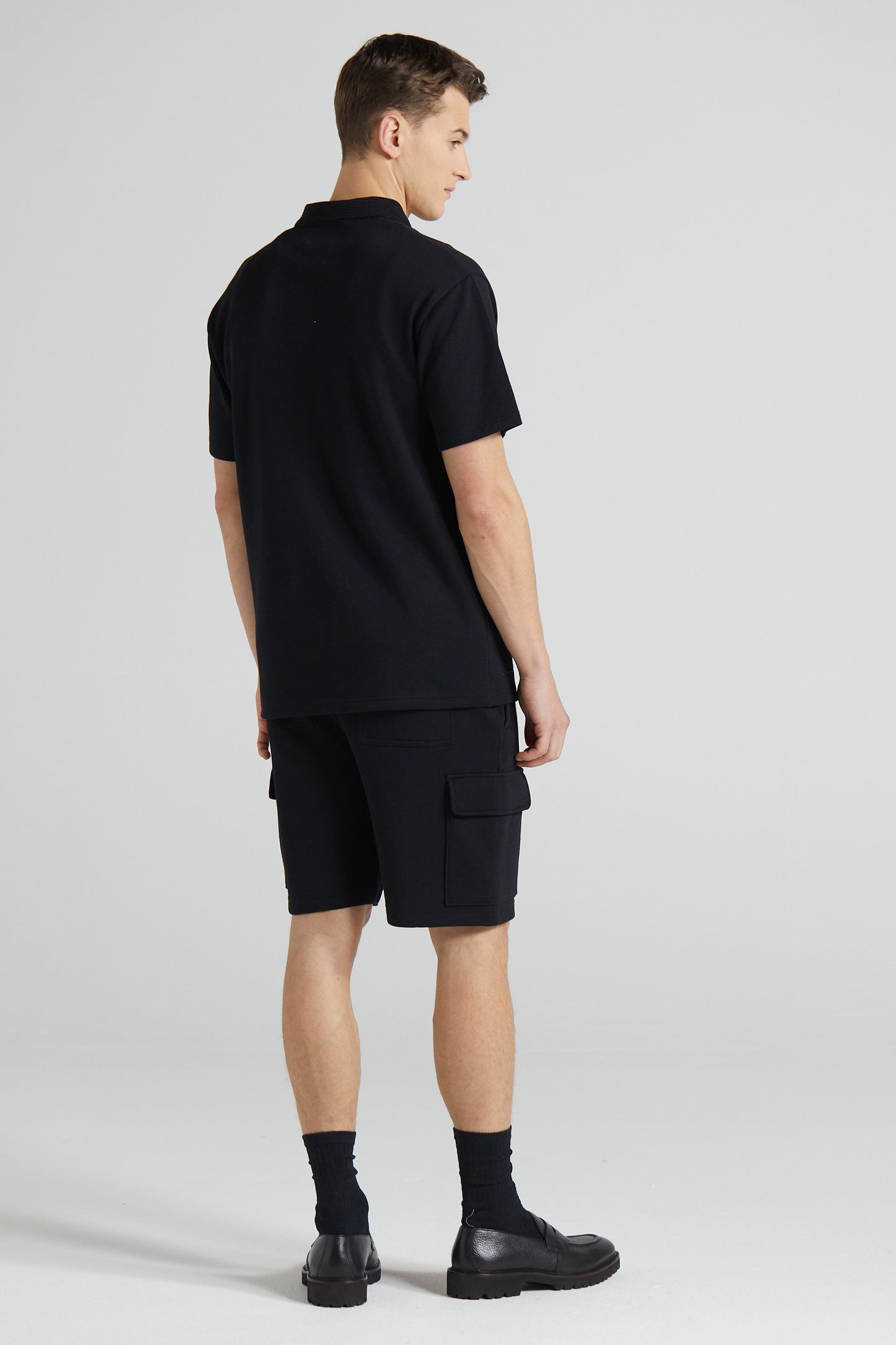 Pique Polo Shirt - Jet Black