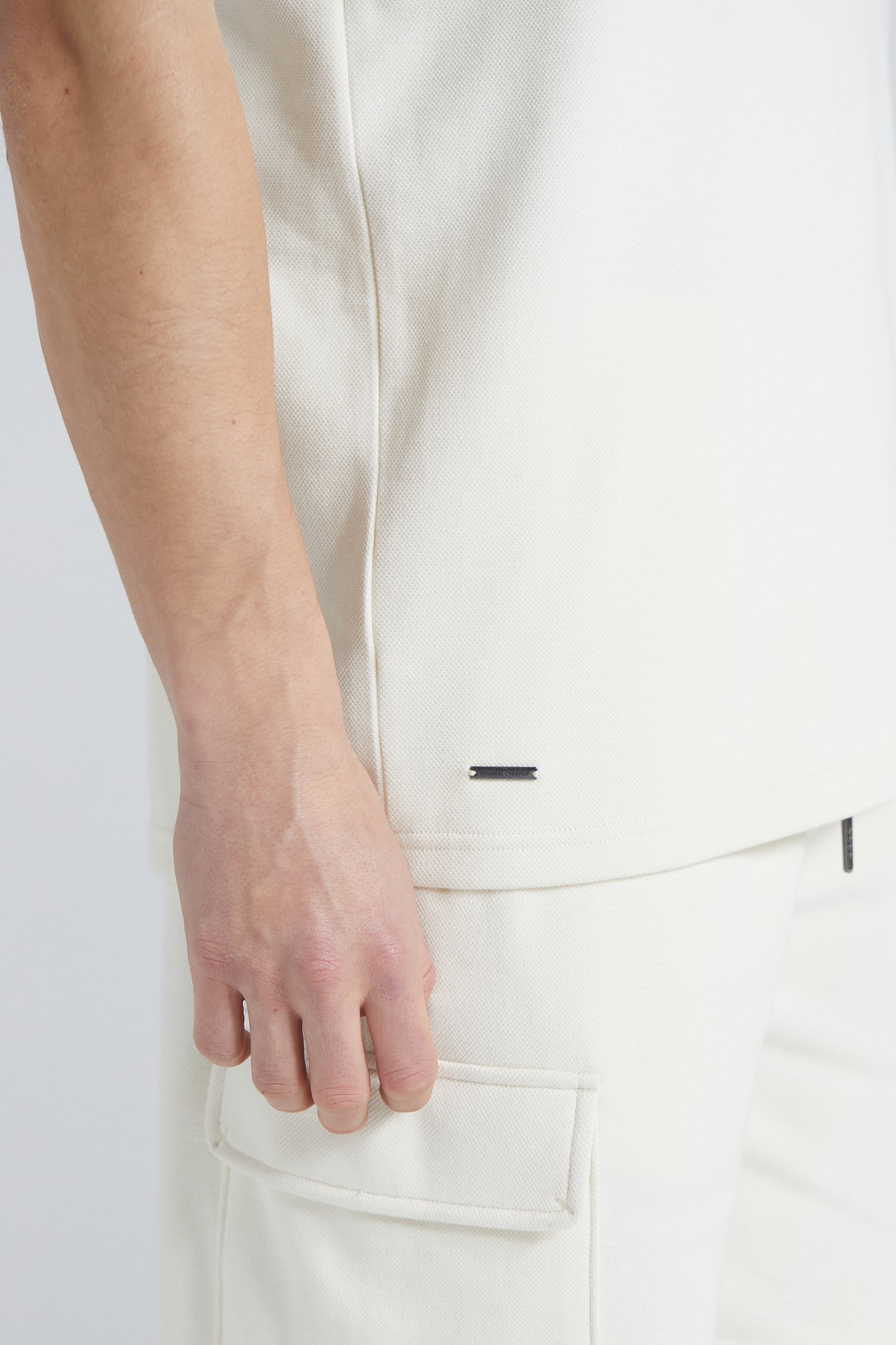Pique Polo Shirt - Off White