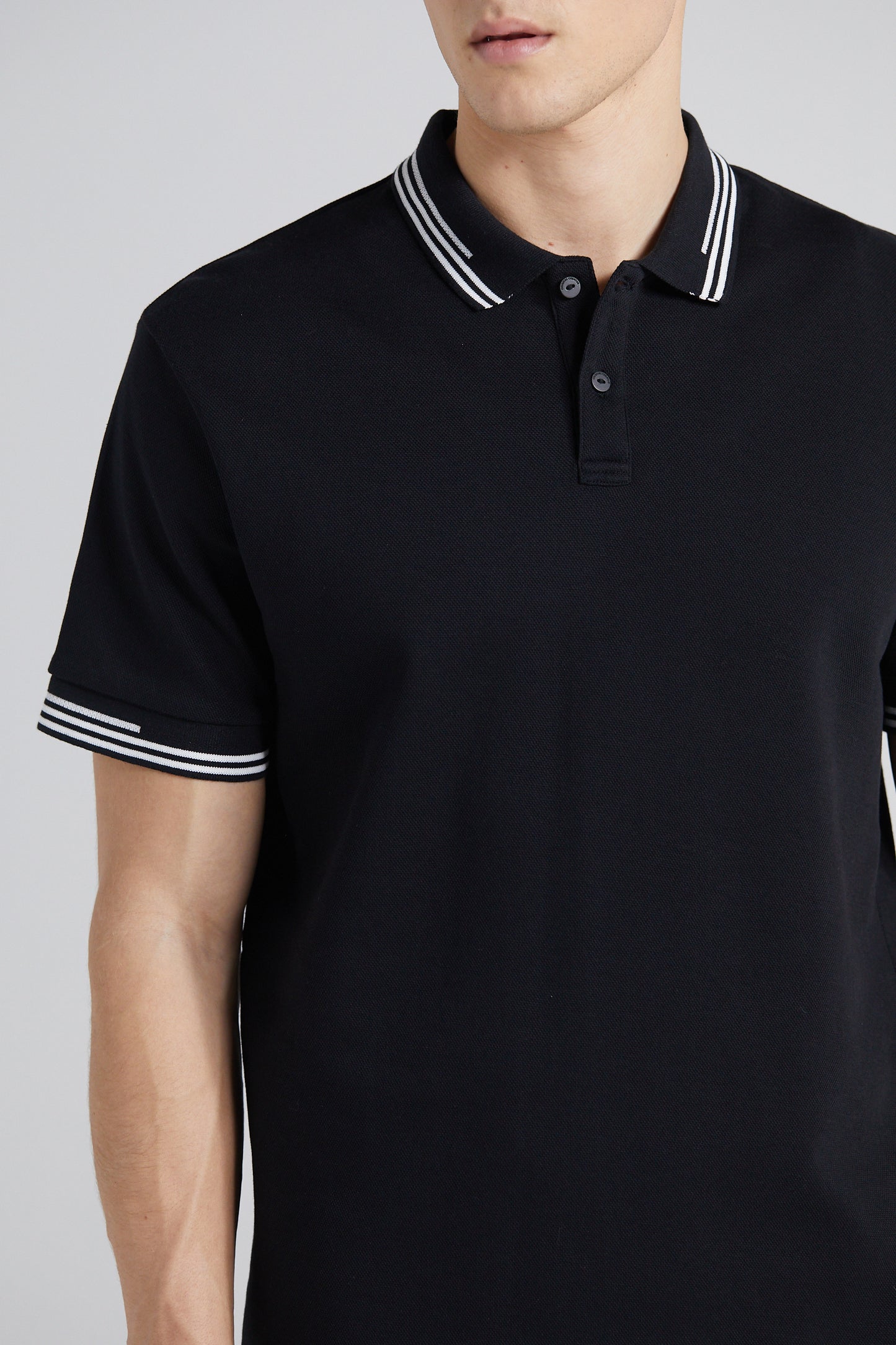 Essential Pique Polo Shirt - Jet Black