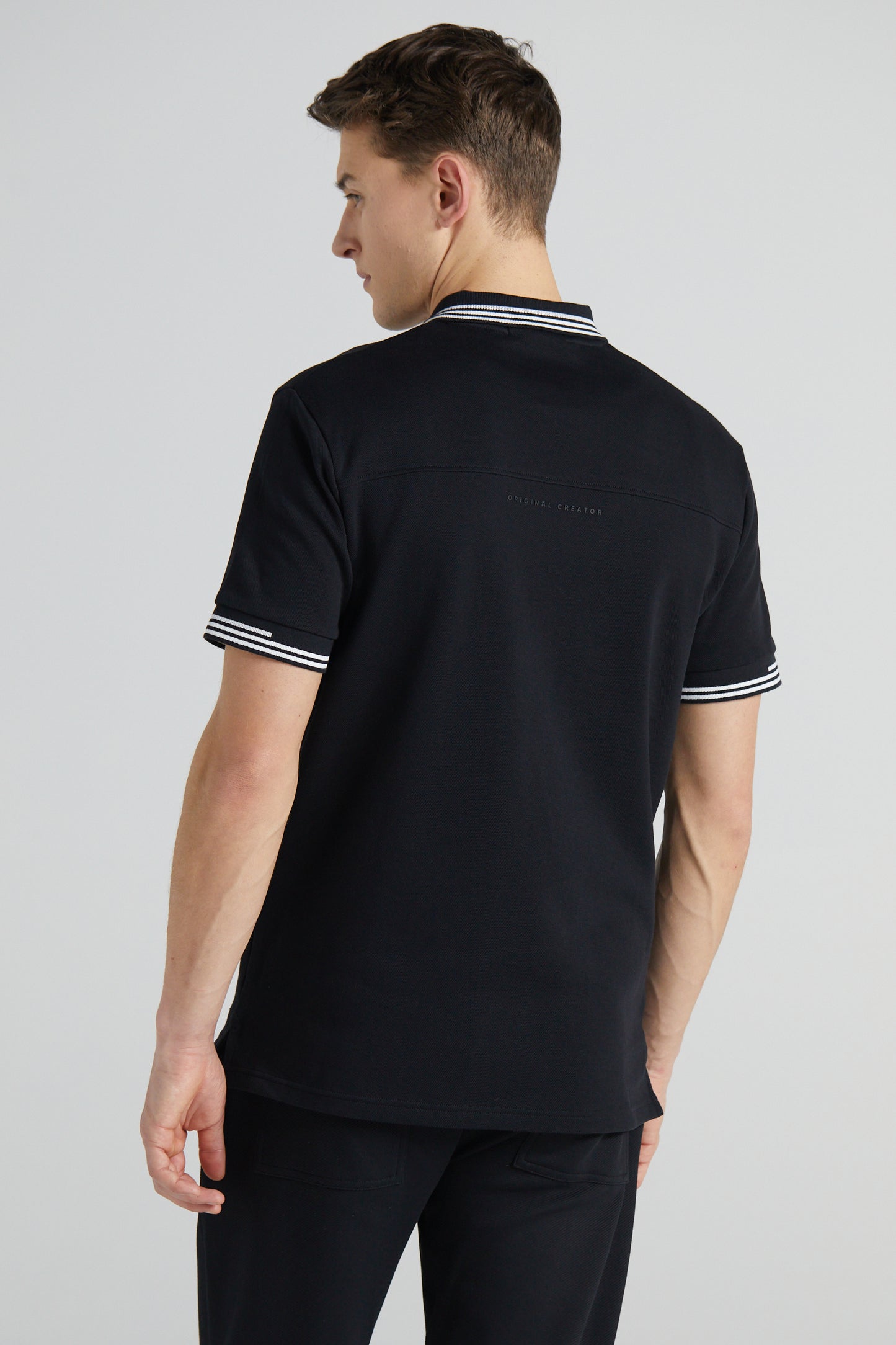 Essential Pique Polo Shirt - Jet Black