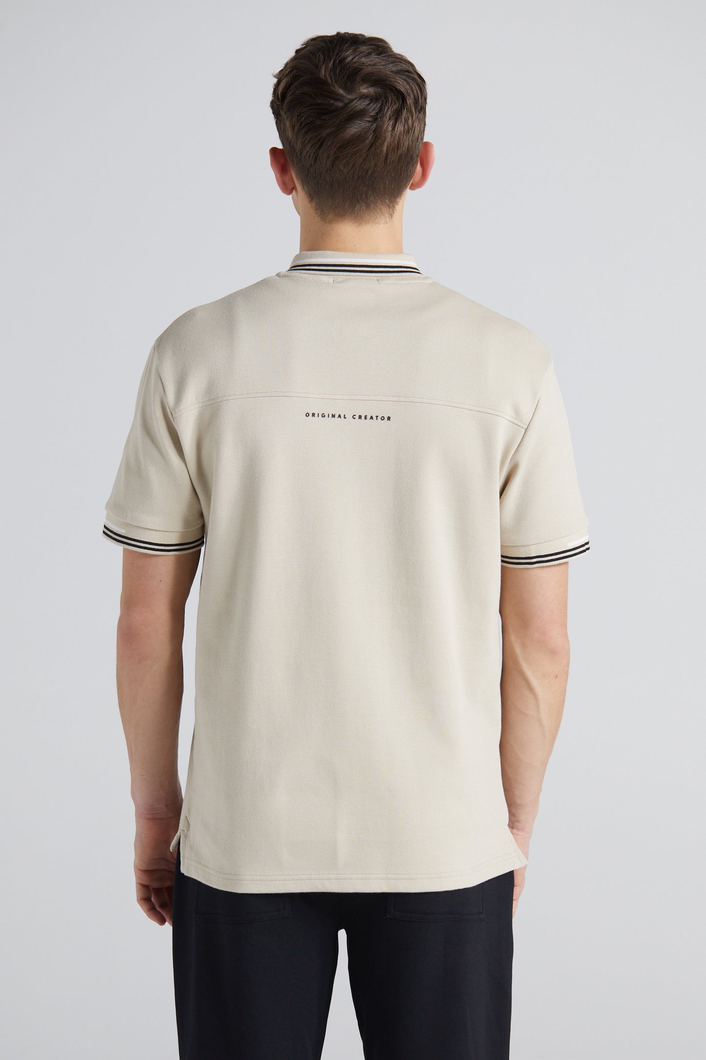 Essential Pique Polo Shirt - Sand Stone