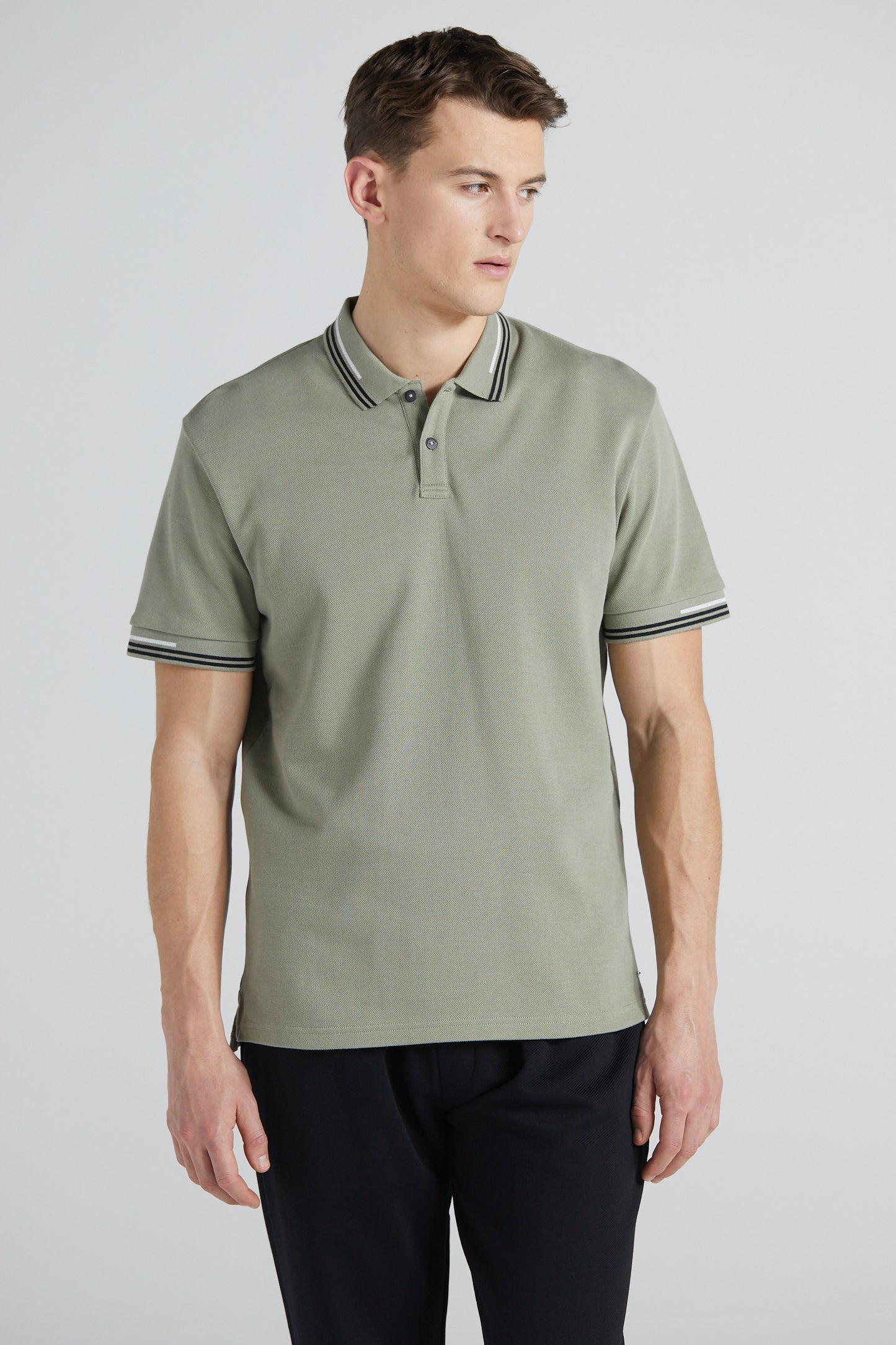 Essential Pique Polo Shirt - Slate Green
