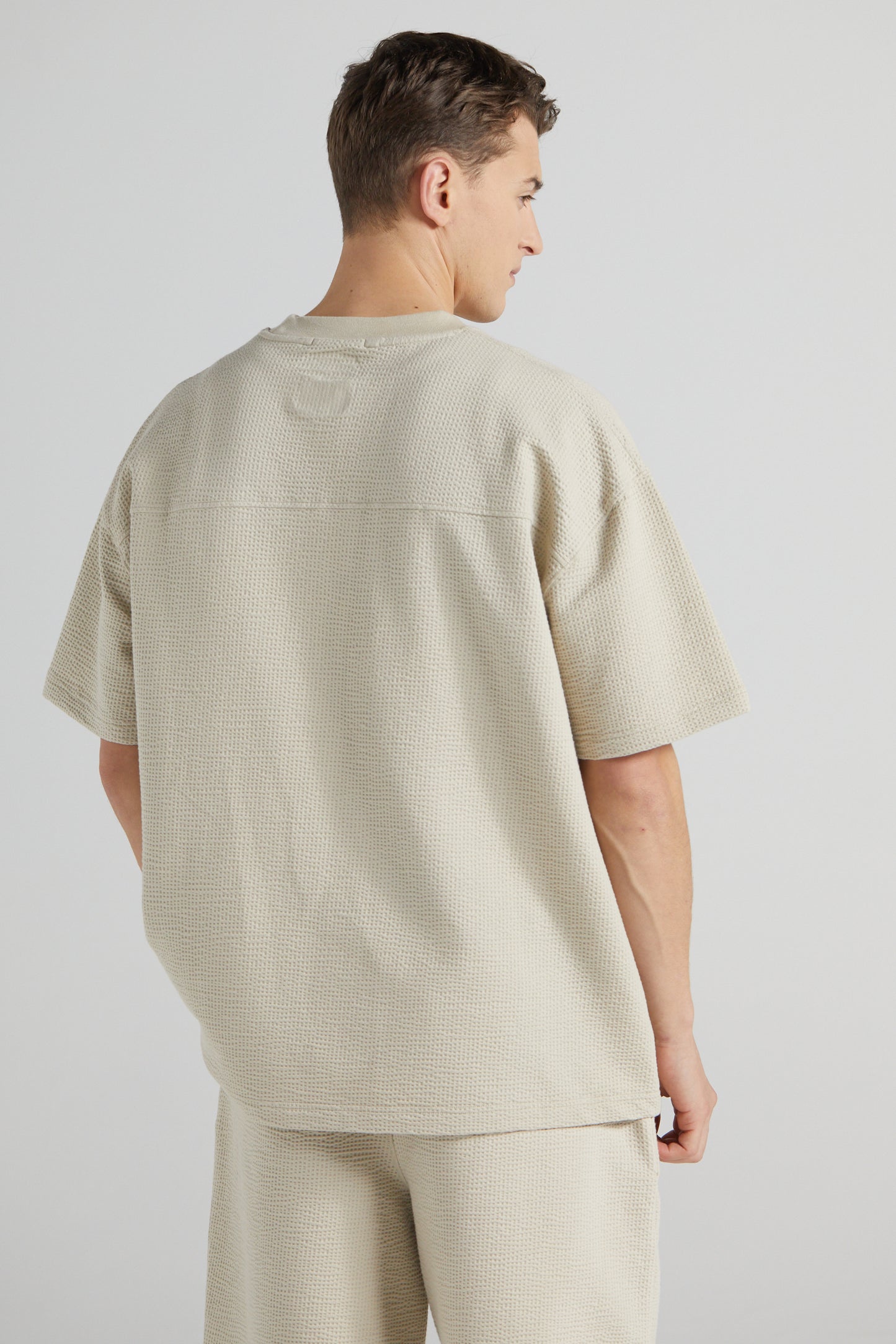 Slouchy Travel T-Shirt - Sand Stone