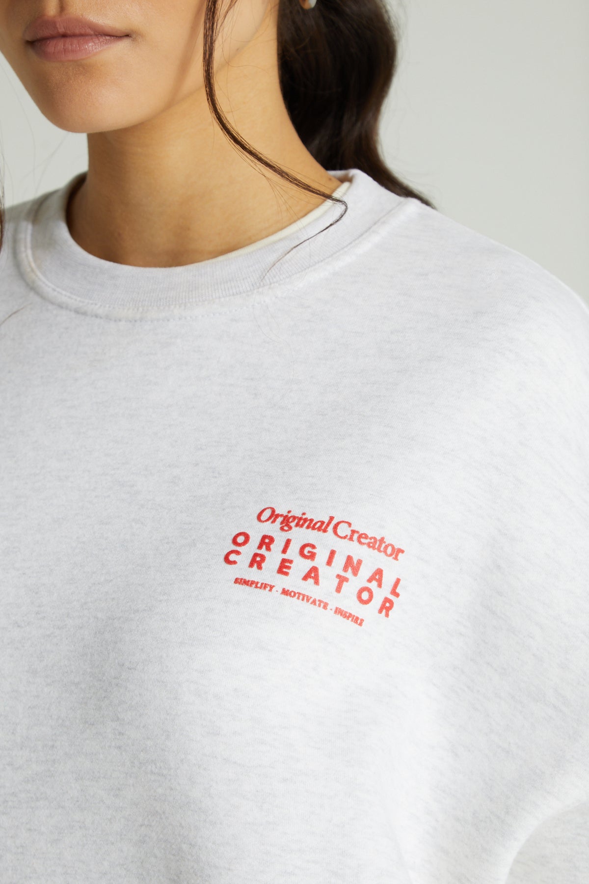 Creator Sweatshirt - White Marl