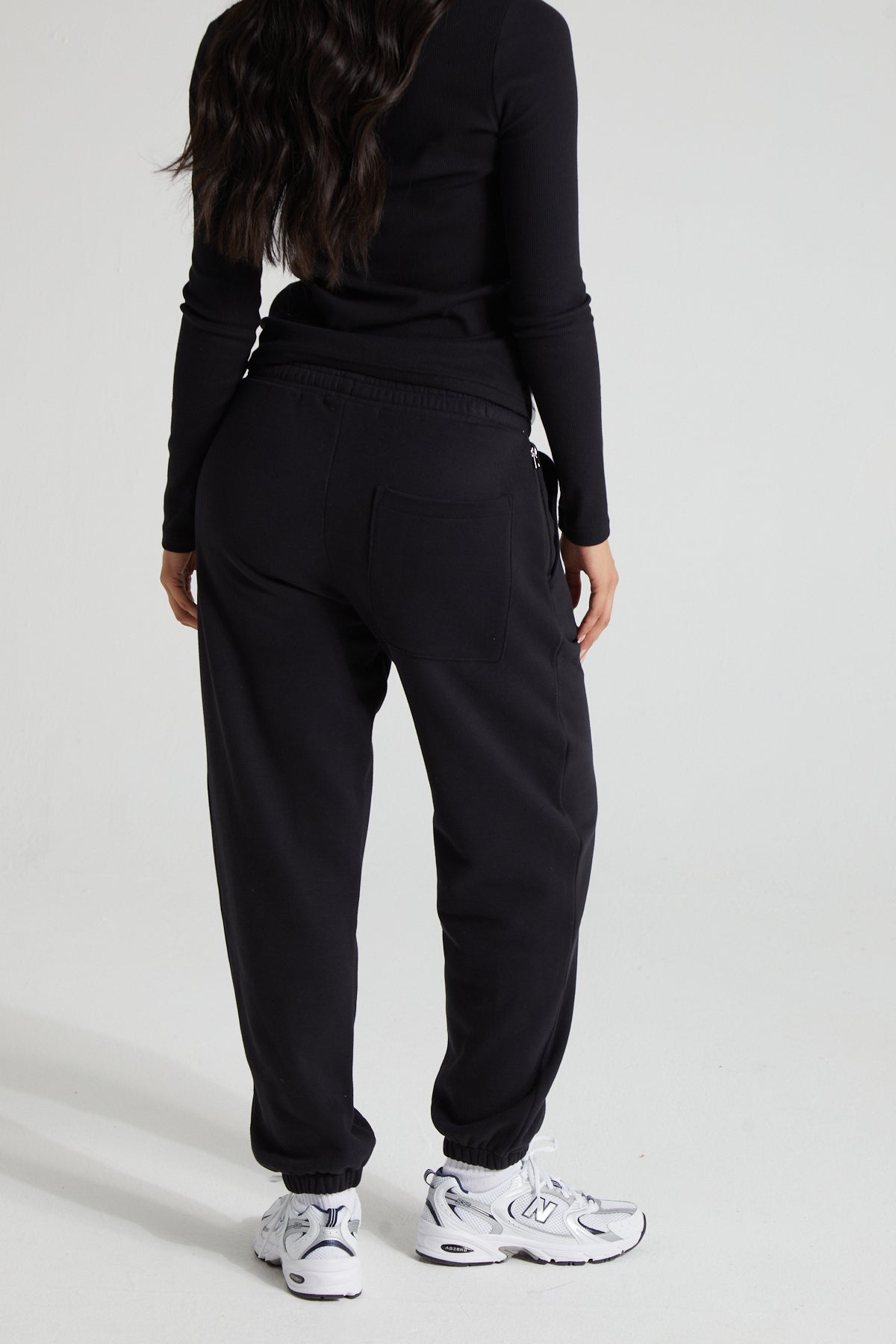 Classic Cuffed Joggers - Jet Black