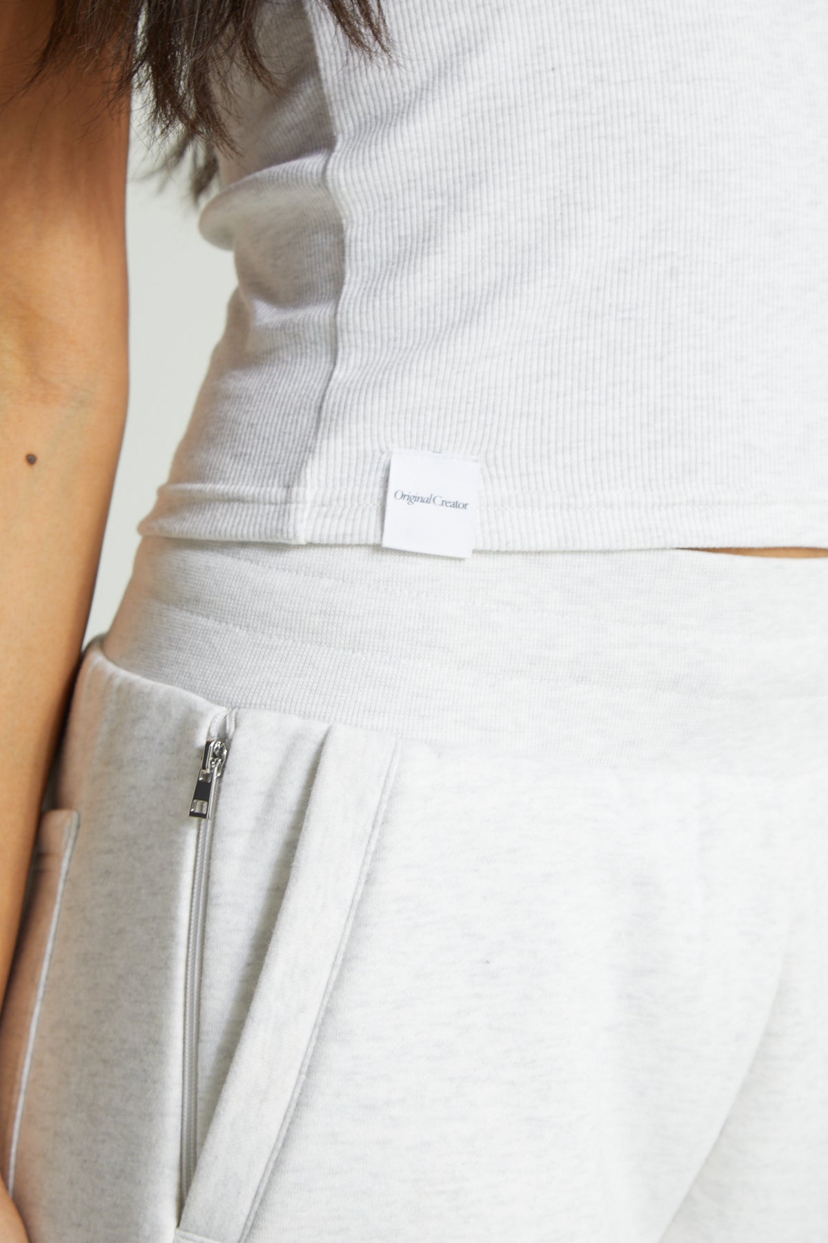Slim Fit Cami - White Marl