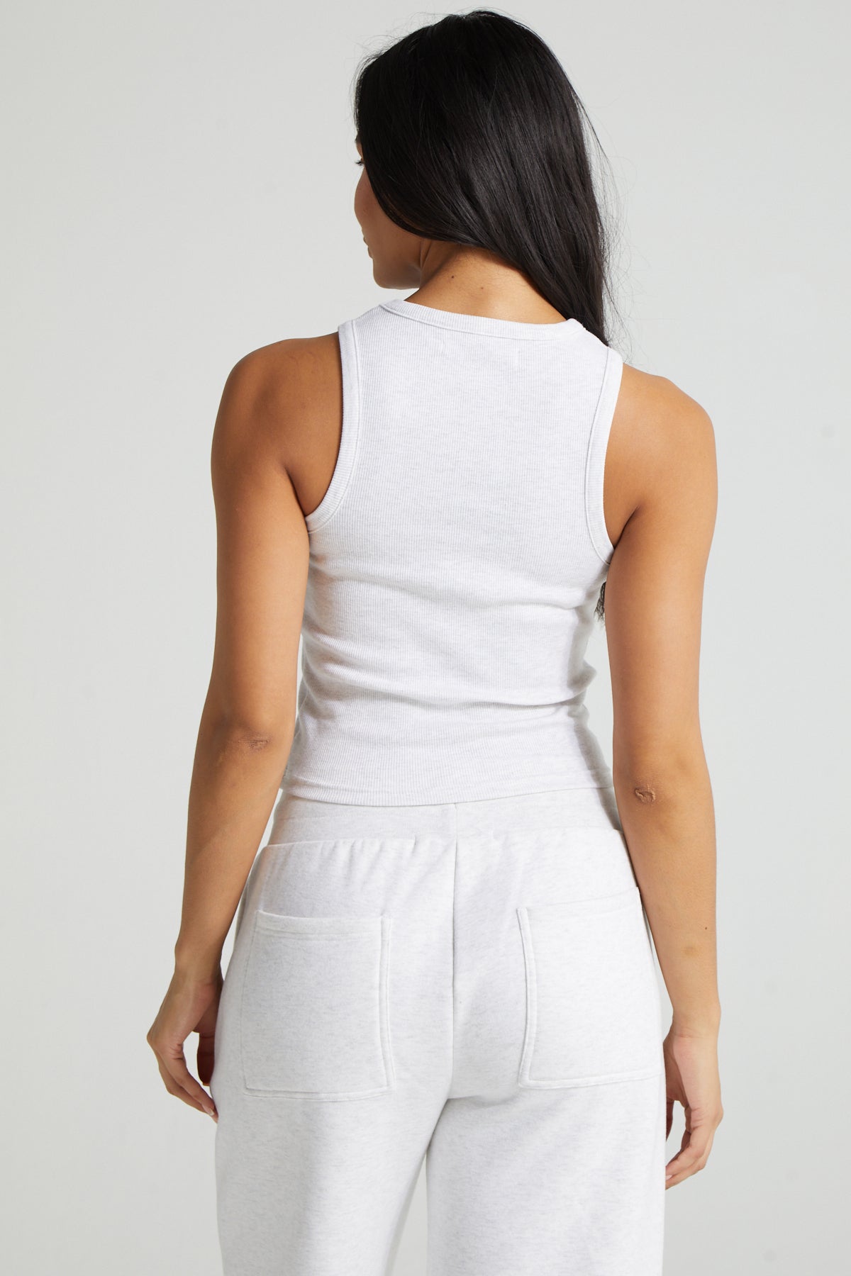 Slim Fit Cami - White Marl