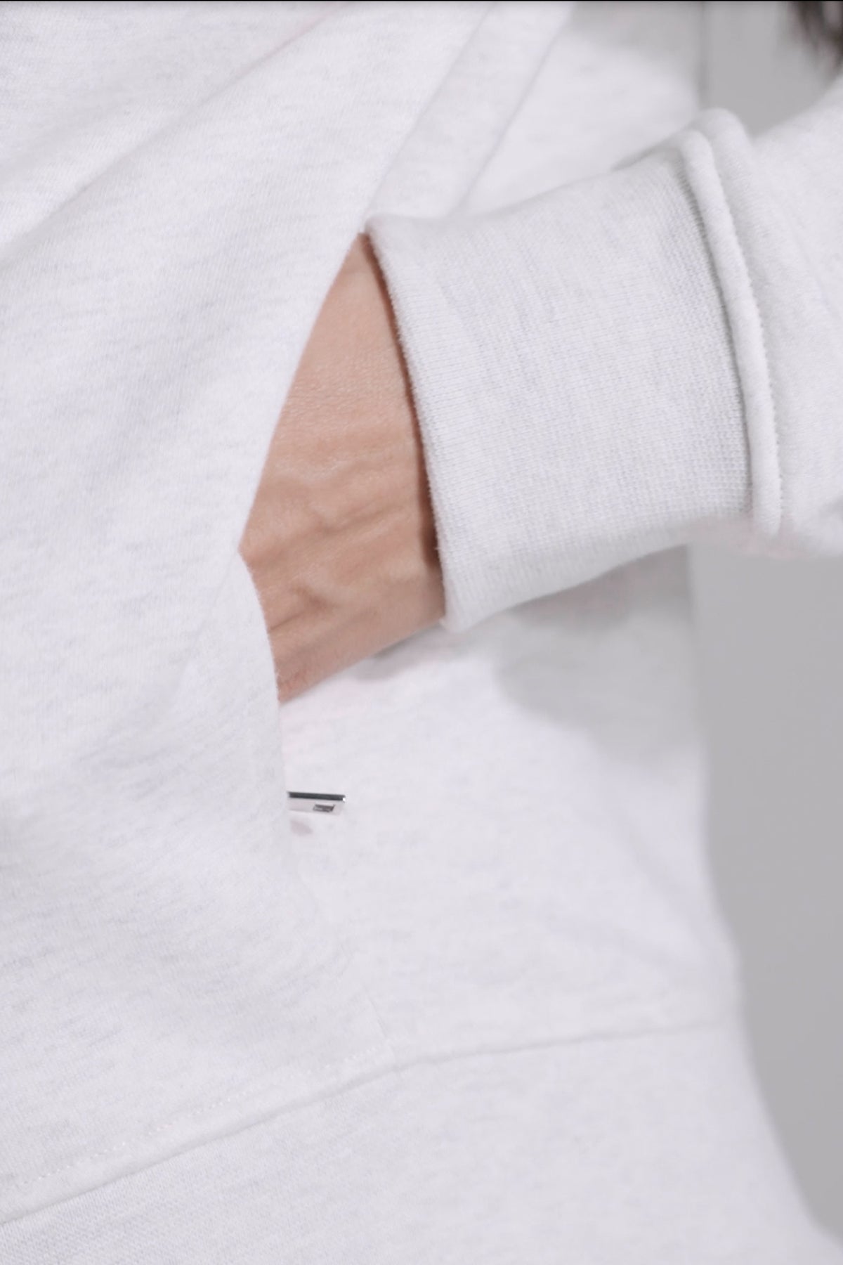 Classic Hoodie - White Marl