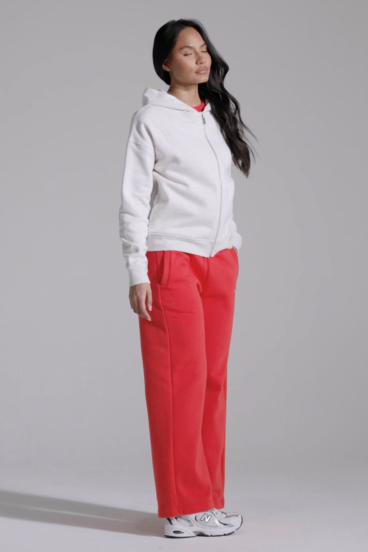 Classic Hoodie - White Marl