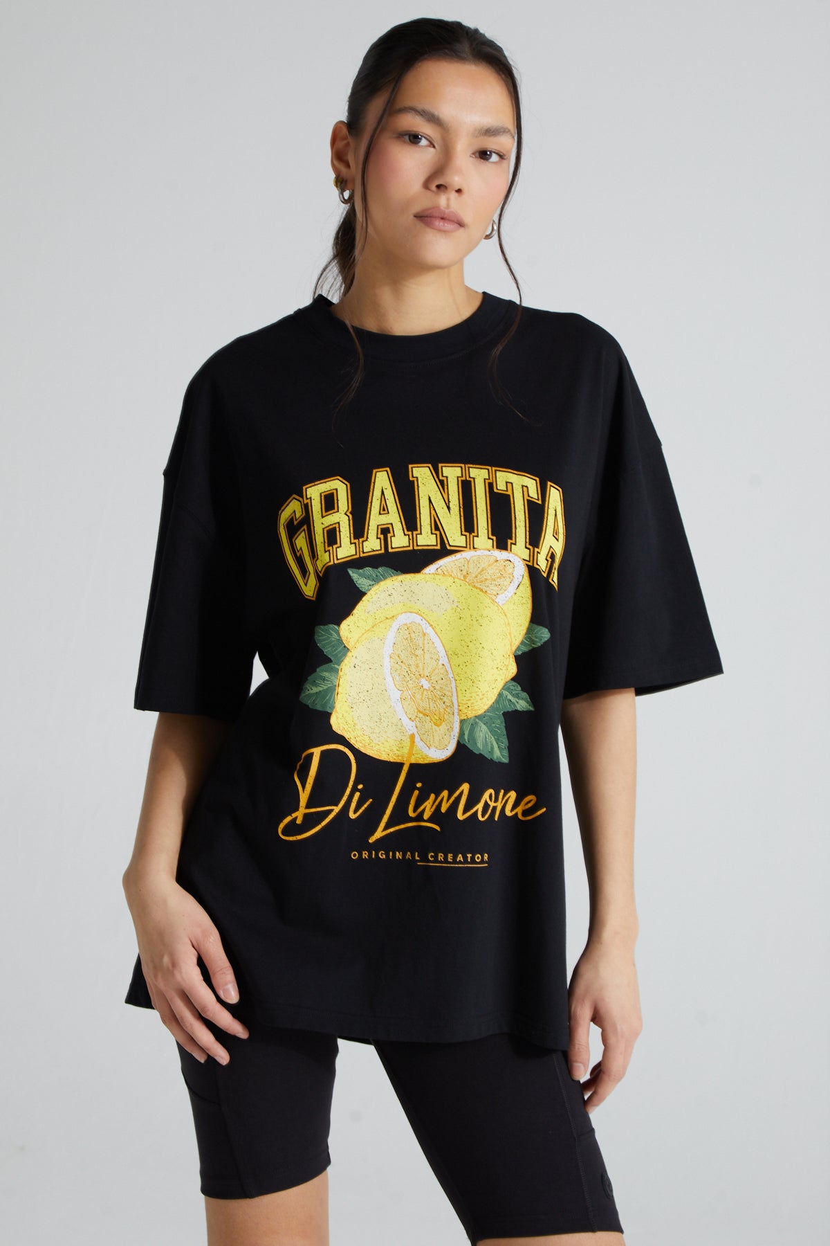 Lemon Granita T-shirt - Jet Black