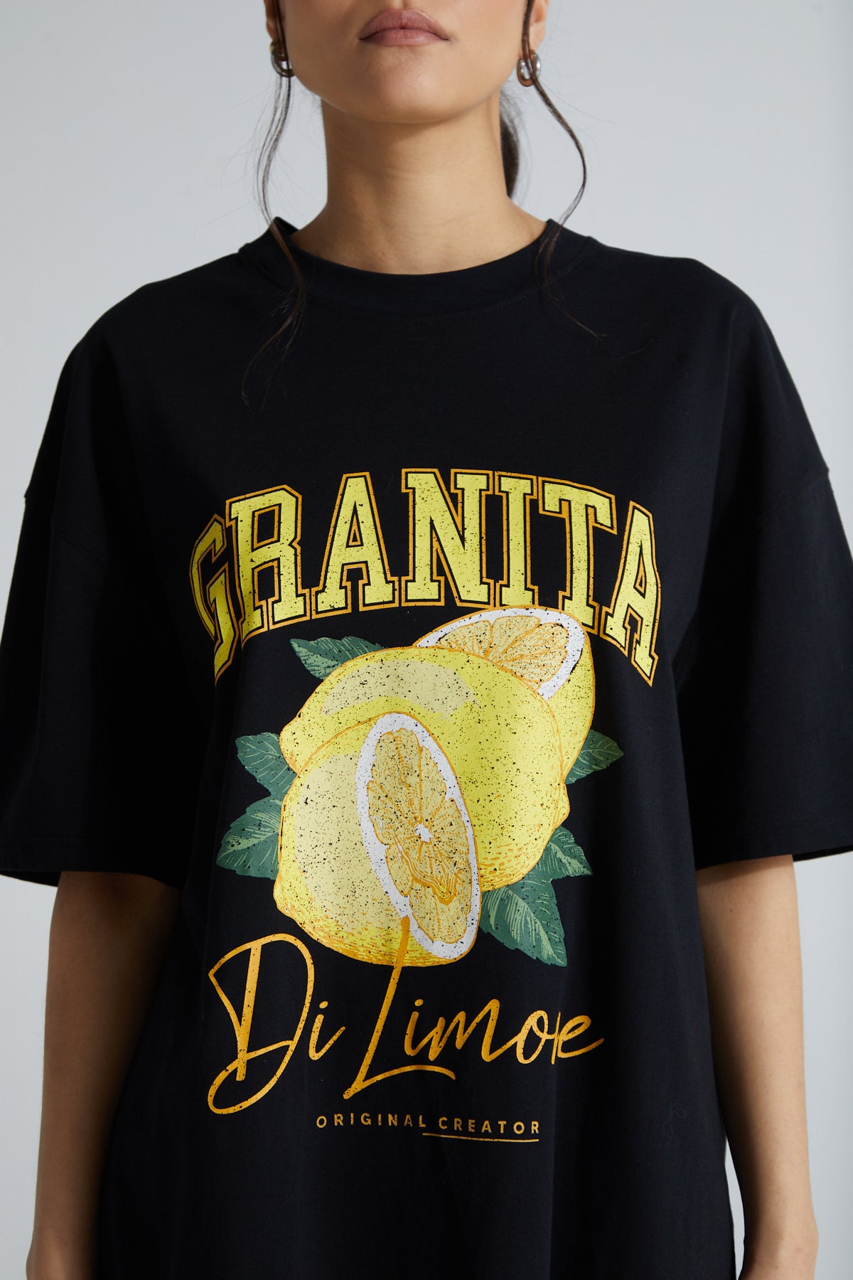Lemon Granita T-shirt - Jet Black