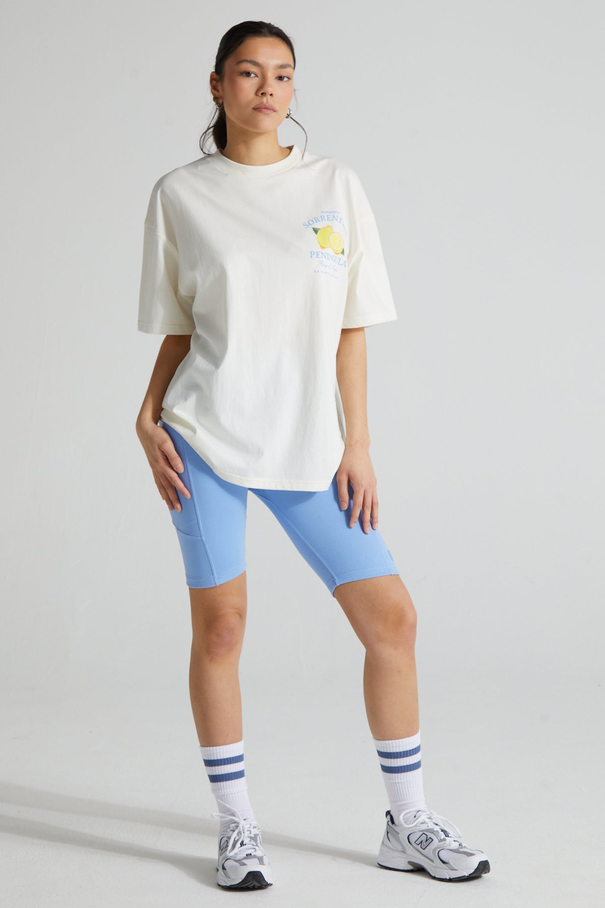 Sorrento Lemon T-Shirt - Paper White