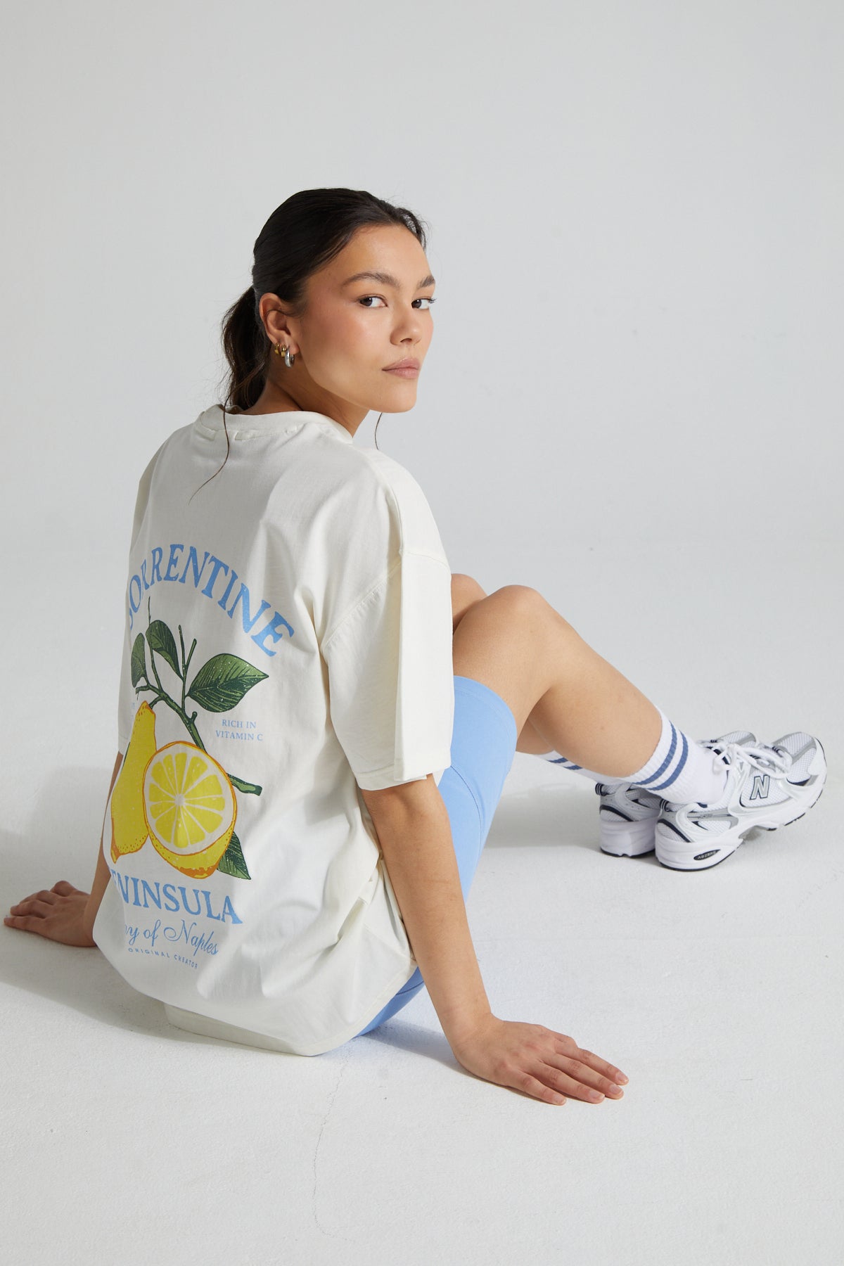 Sorrento Lemon T-Shirt - Paper White