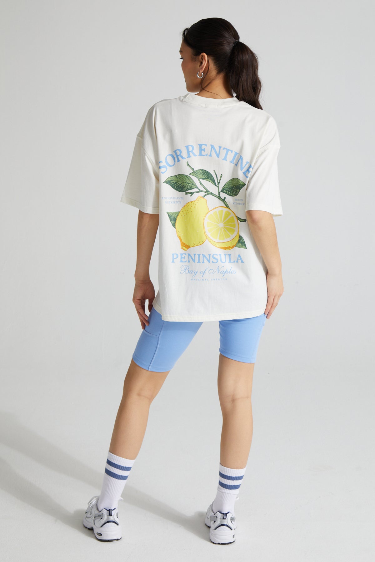 Sorrento Lemon T-Shirt - Paper White