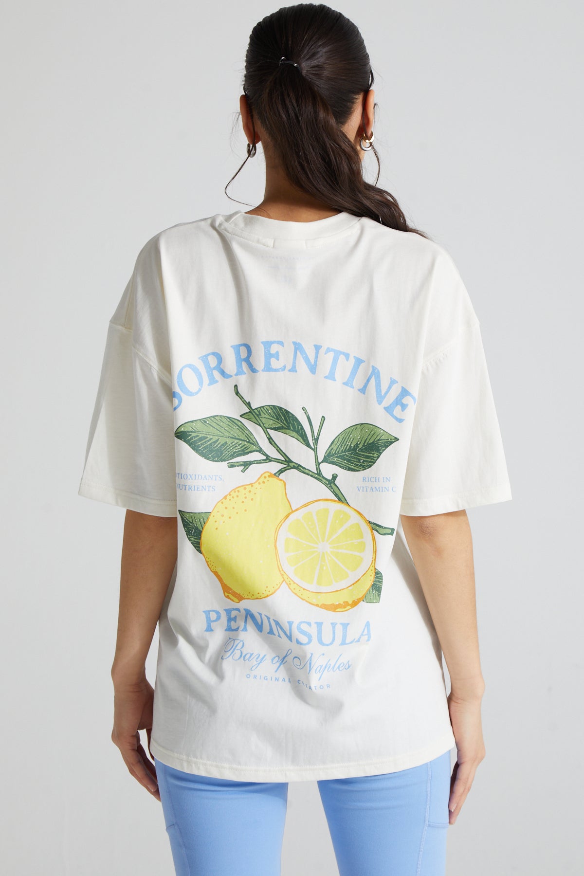 Sorrento Lemon T-Shirt - Paper White