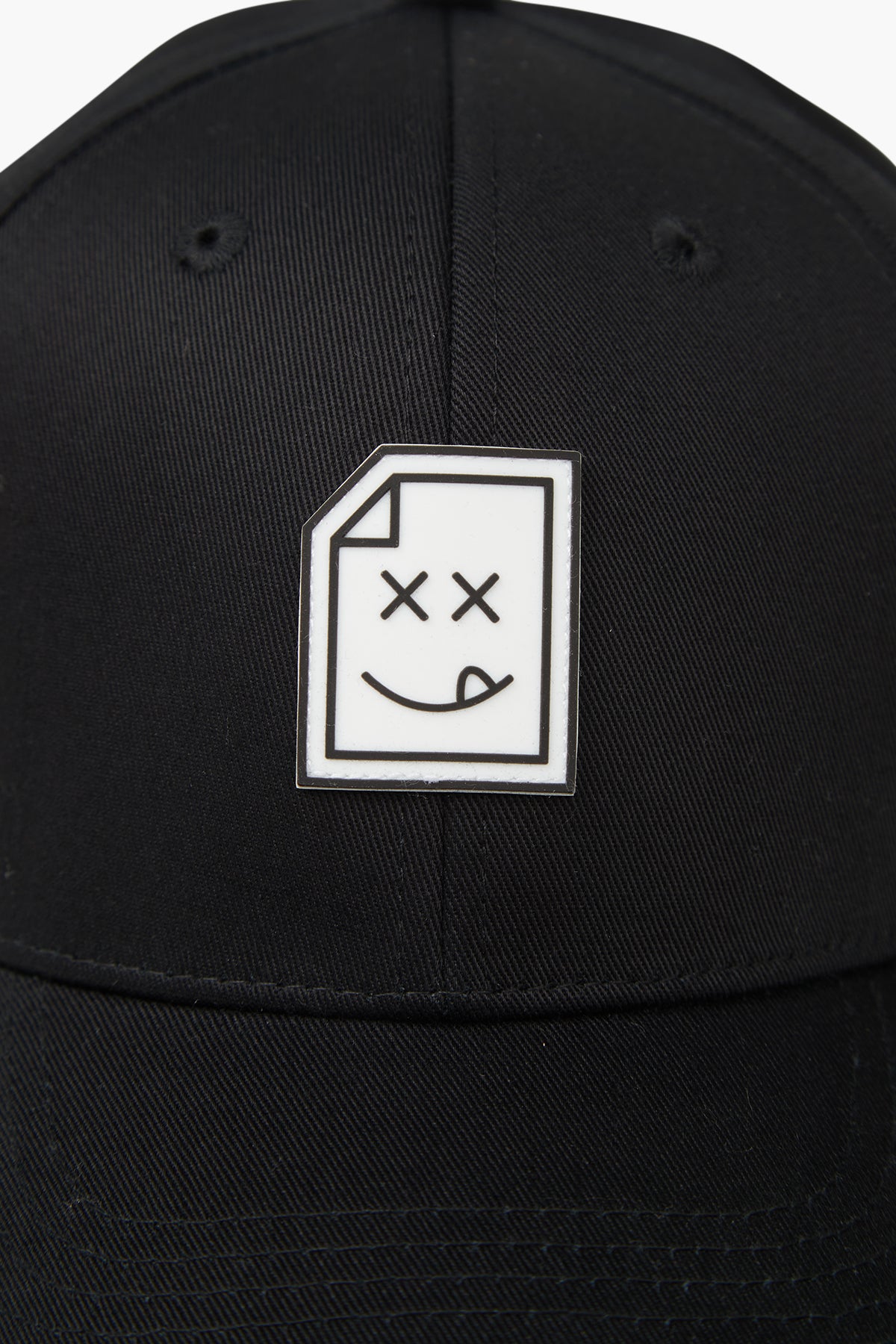 Smiley_404 Cap - Jet Black