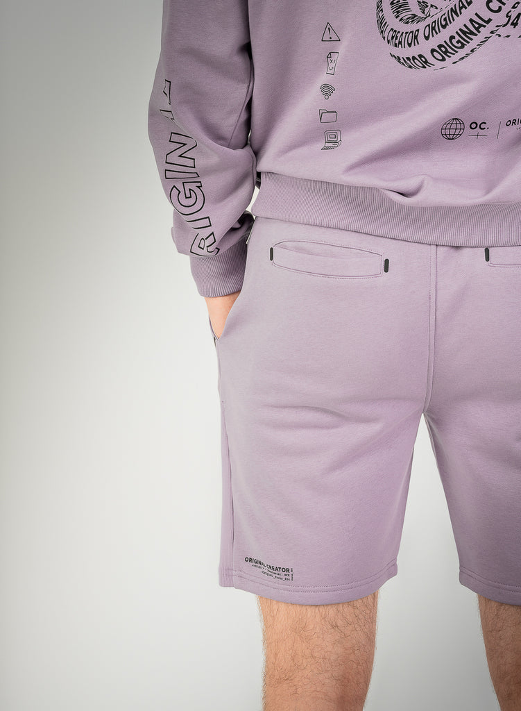 Error_404 Shorts - Faded Lilac