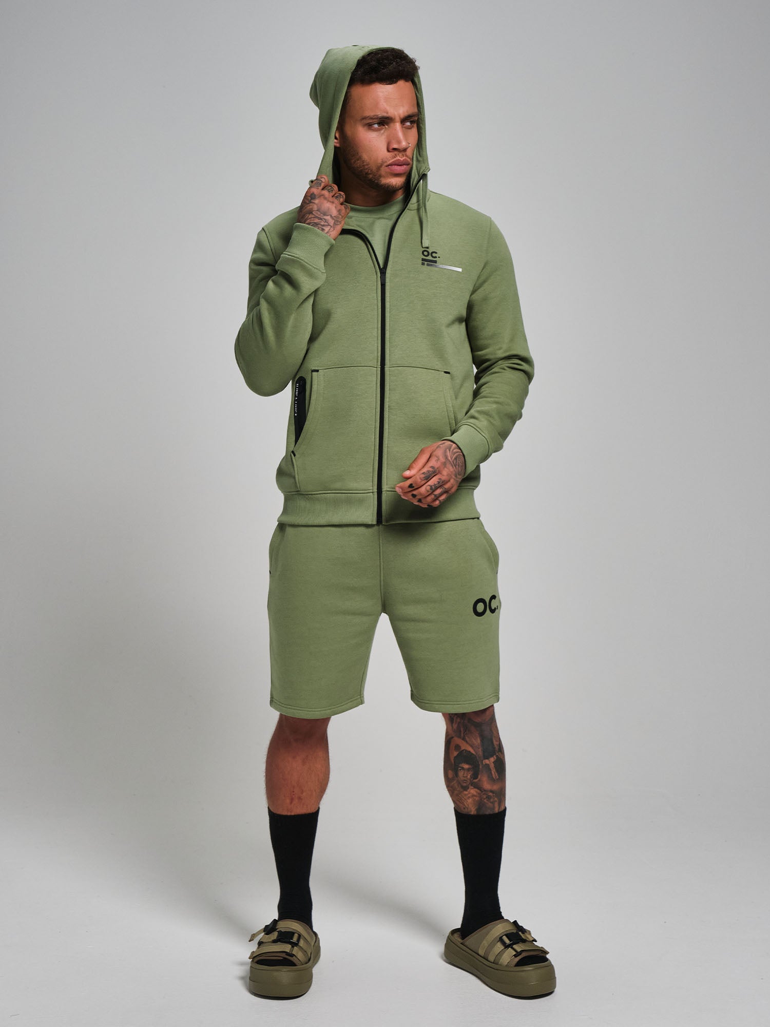 Zip Hoodie - Sage Green