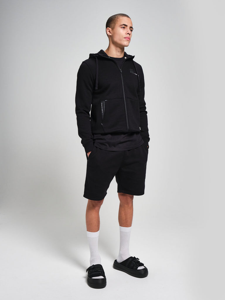 Zip Hoodie - Black