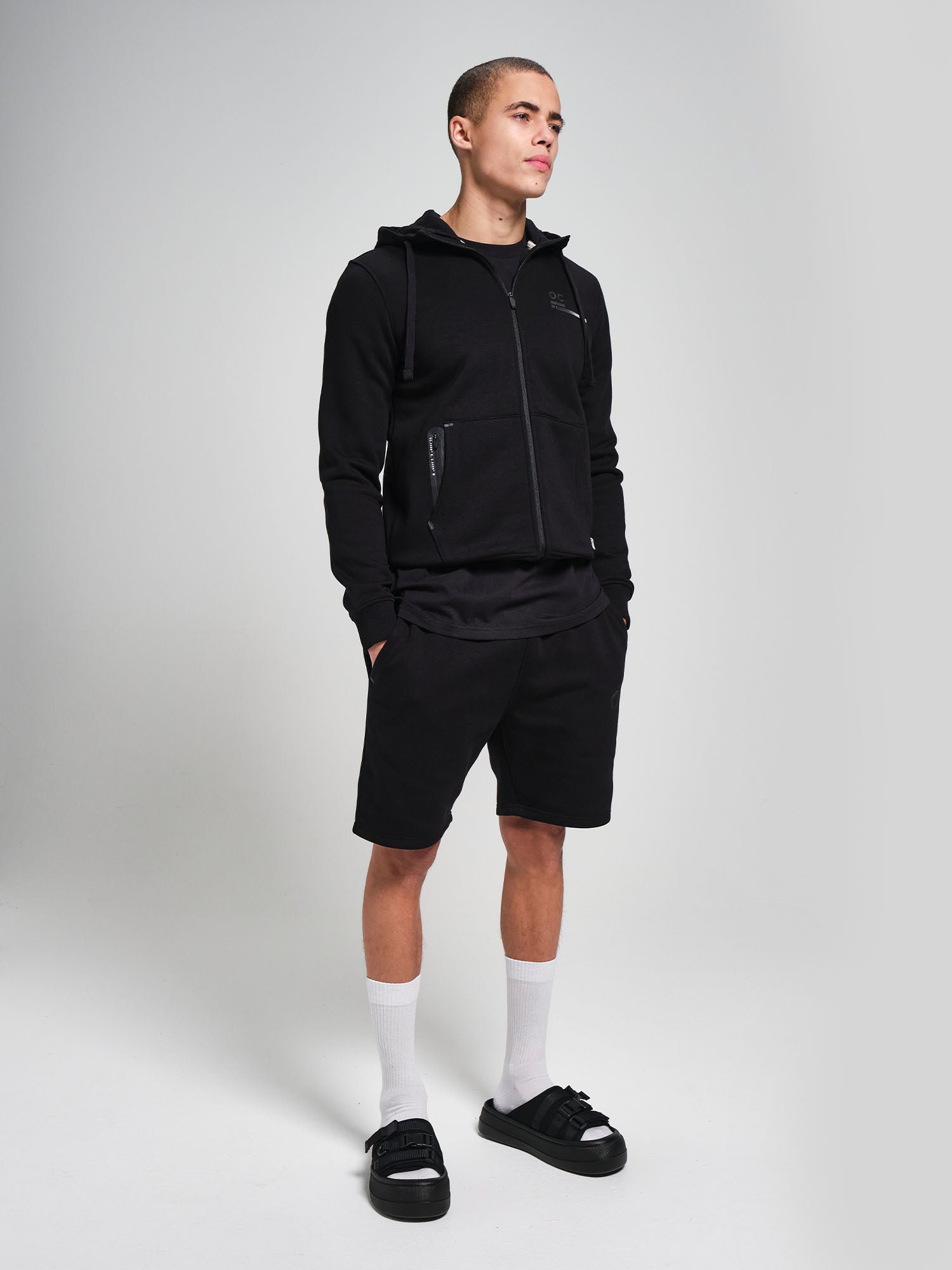 Zip Hoodie - Black