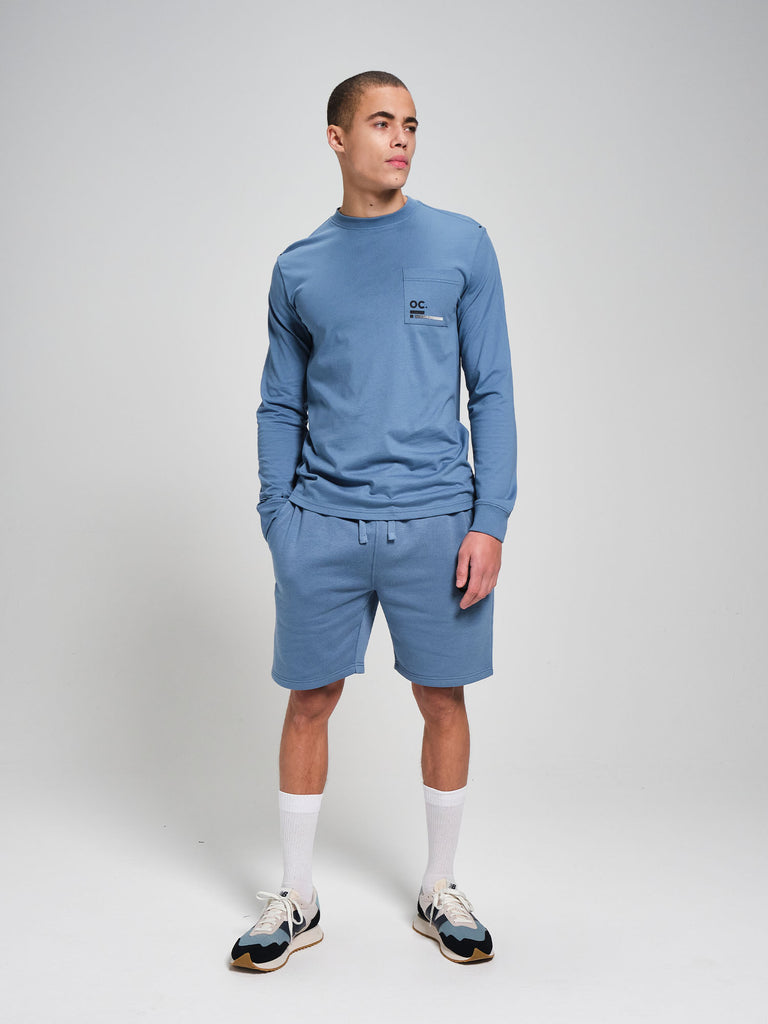 OC. Long Sleeve T-Shirt - Cerulean Blue
