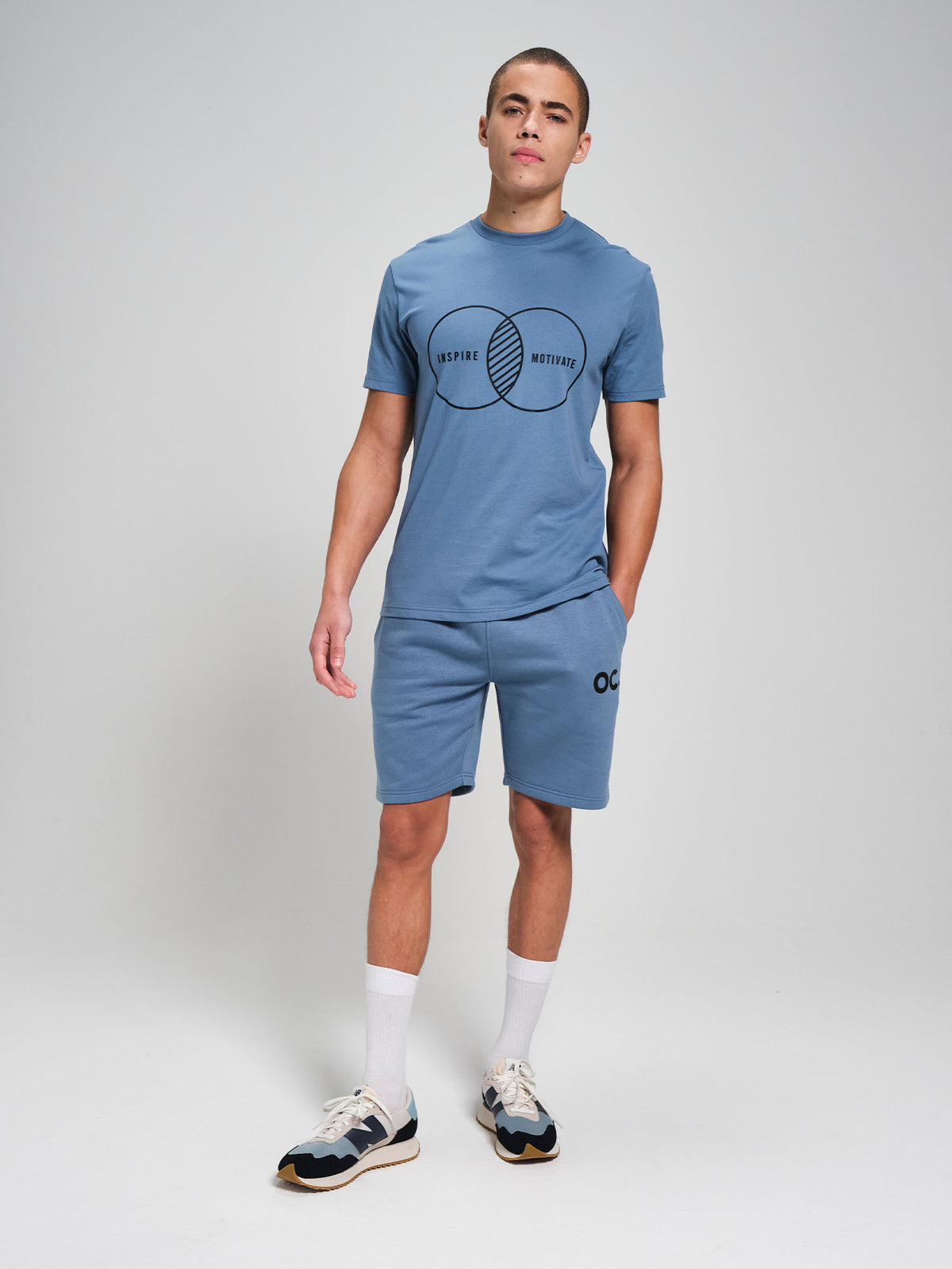 Inspire T-Shirt - Cerulean Blue