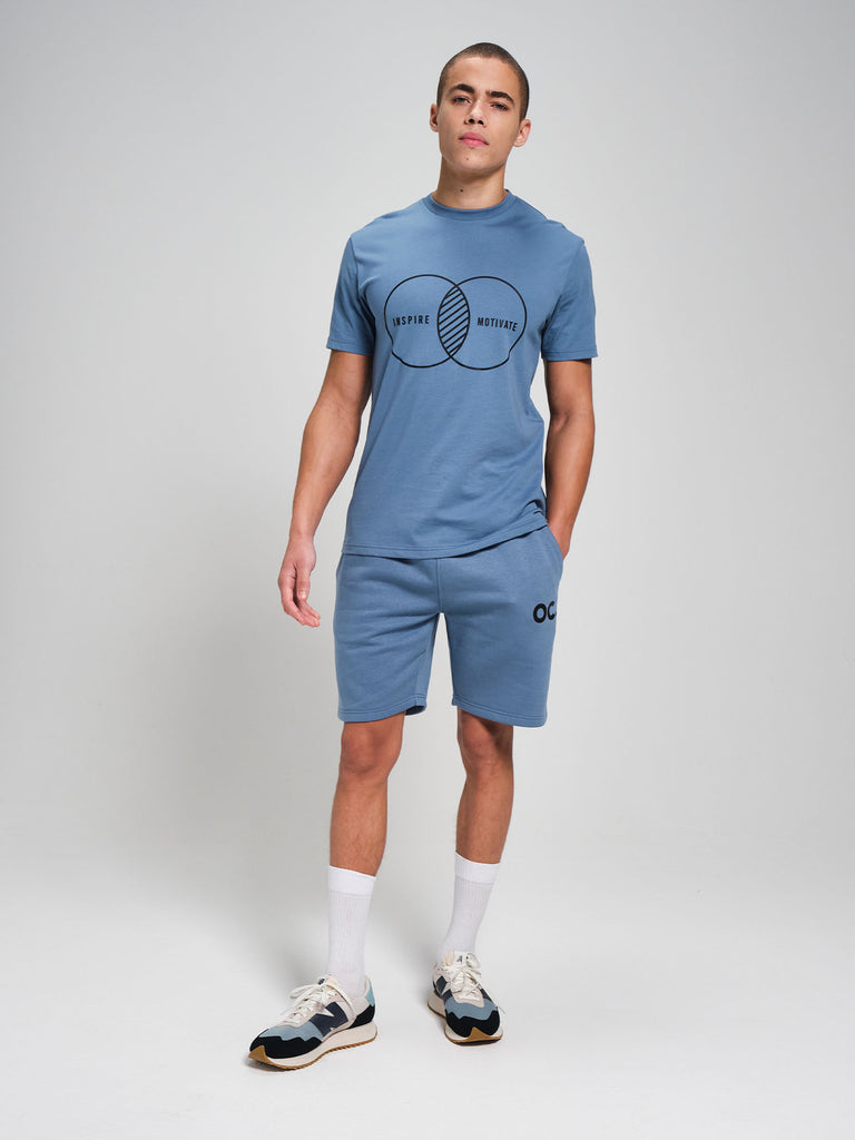 Inspire T-Shirt - Cerulean Blue