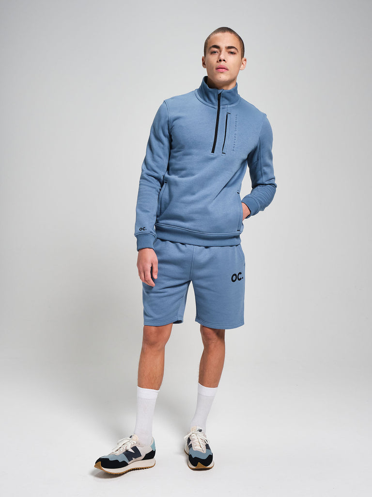 Half Zip - Cerulean Blue