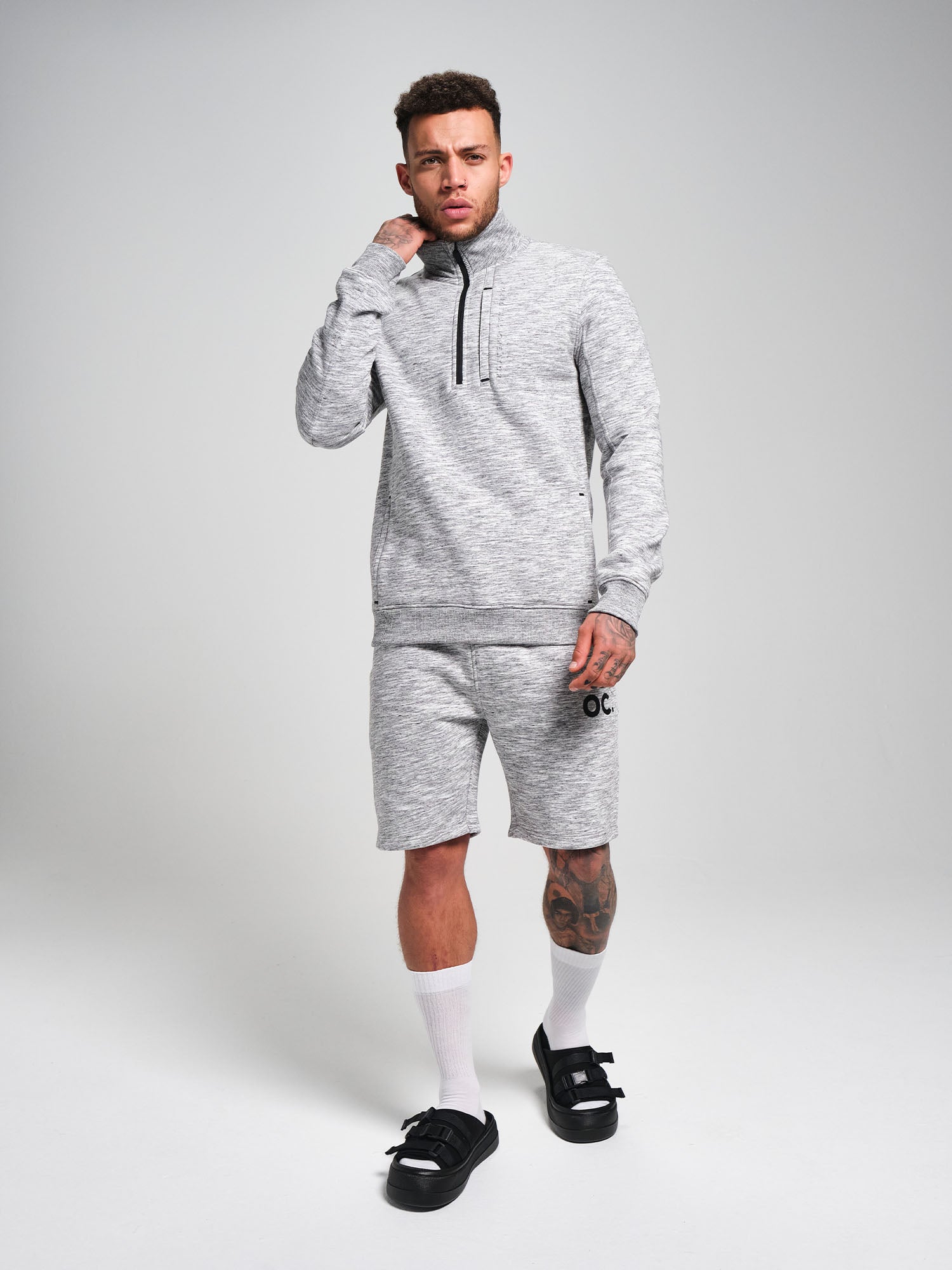Half Zip - Granite Grey