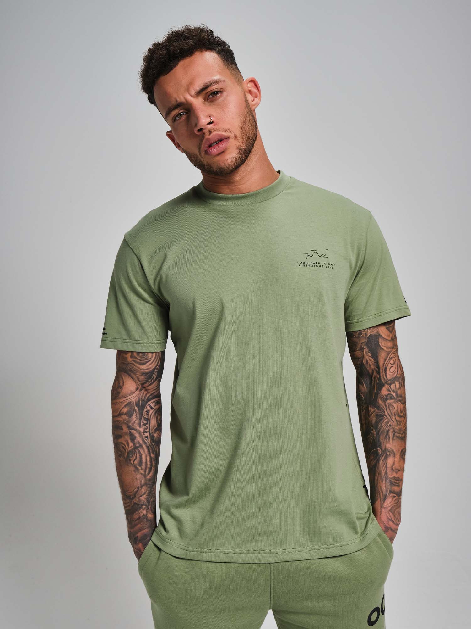 Path T-Shirt - Sage Green