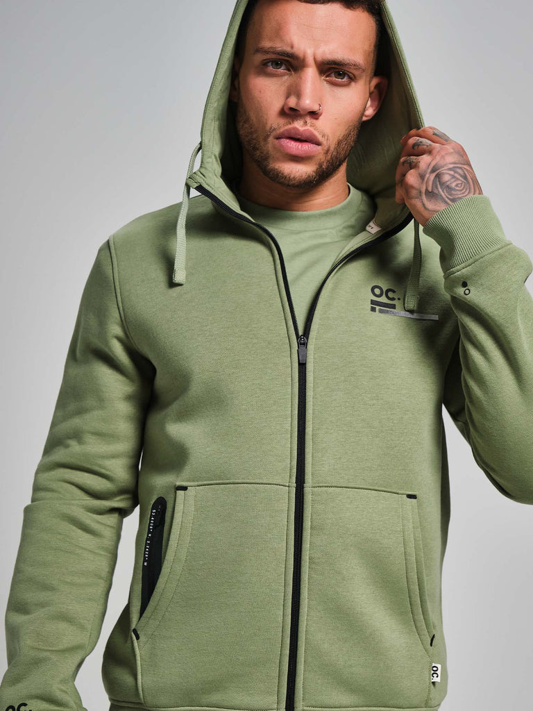 Zip Hoodie - Sage Green