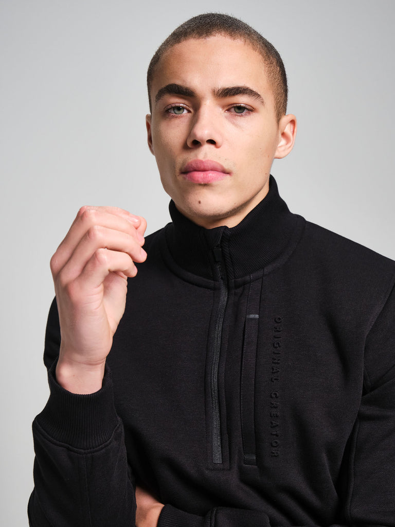 Half Zip - Black