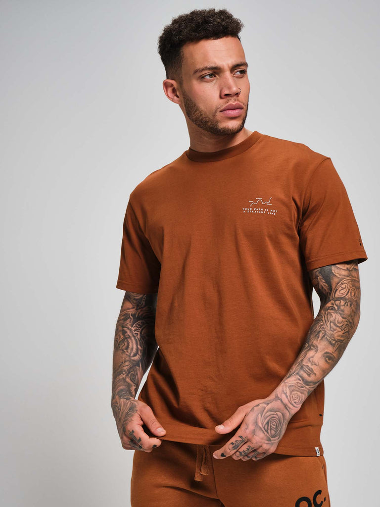 Path T-Shirt - Bronze Brown