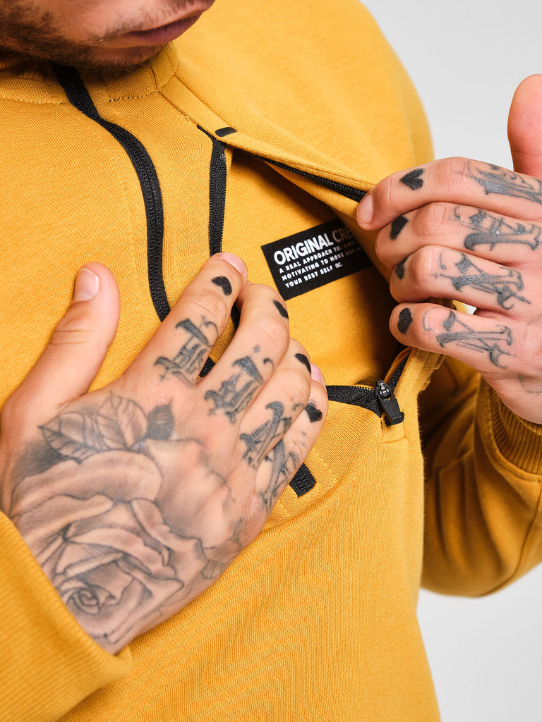 Half Zip - Turmeric Yellow