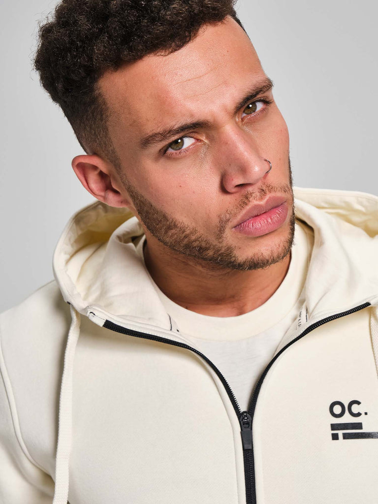 Zip Hoodie - Off White